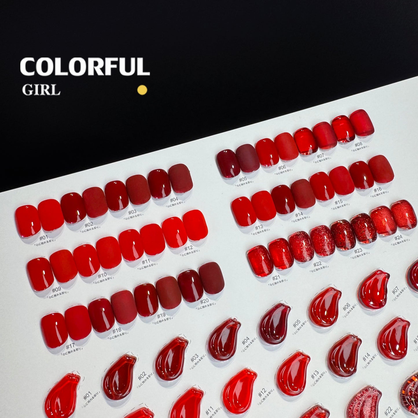 【พร้อมส่ง】NF-022| เบอร์ 1-24 สีเจลสีแดง แบบแยกขวด NebulNFlow|สีเจลไซรัป /สีเจลกลิซเตอร์/สีเจลสีพื้น/สีเจลแคทอาย ต้องอบ  สีแน่น วิบวับ สวยมาก