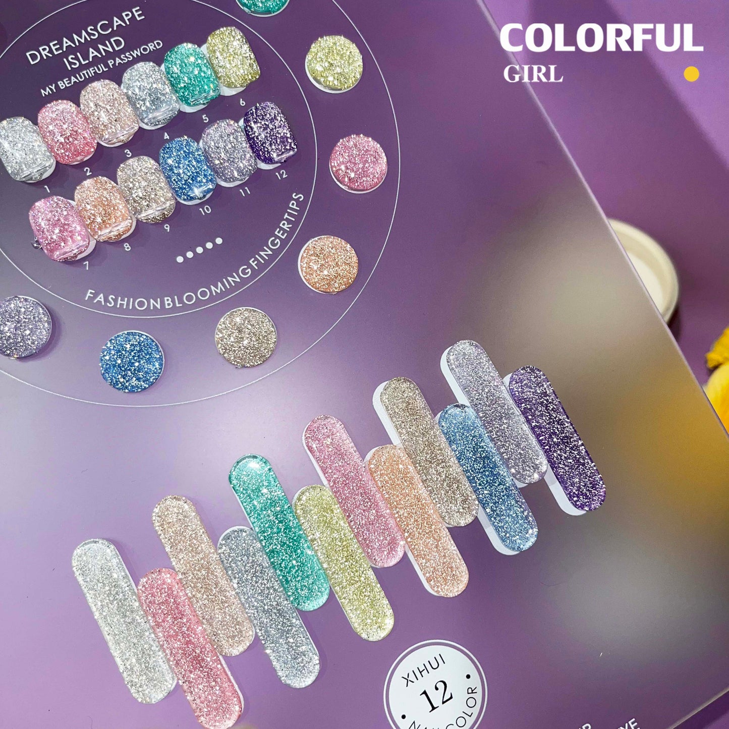 【พร้อมส่ง】LISIJI สีเจลแฟลช 12สี สีทาเล็บเจล 12สี สีเจลกลิซเตอร์ 12สี(LISIJI) สีเจล12สี สีเจลแฟลช แถม ชาร์ทสี (แถม ชาร์ทสี ทามาให้แล้ว)