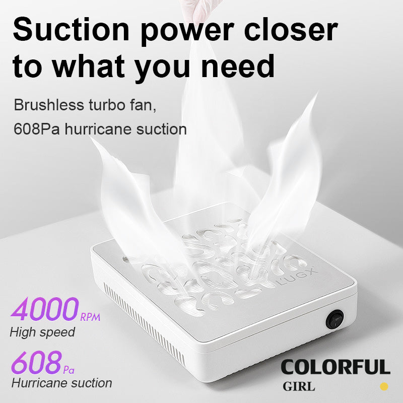 LUGX(LG608S) เครื่องดูดฝุ่นเล็บ ดูดเเรง เสียงเบา ✅ ของเเท้100% ✅