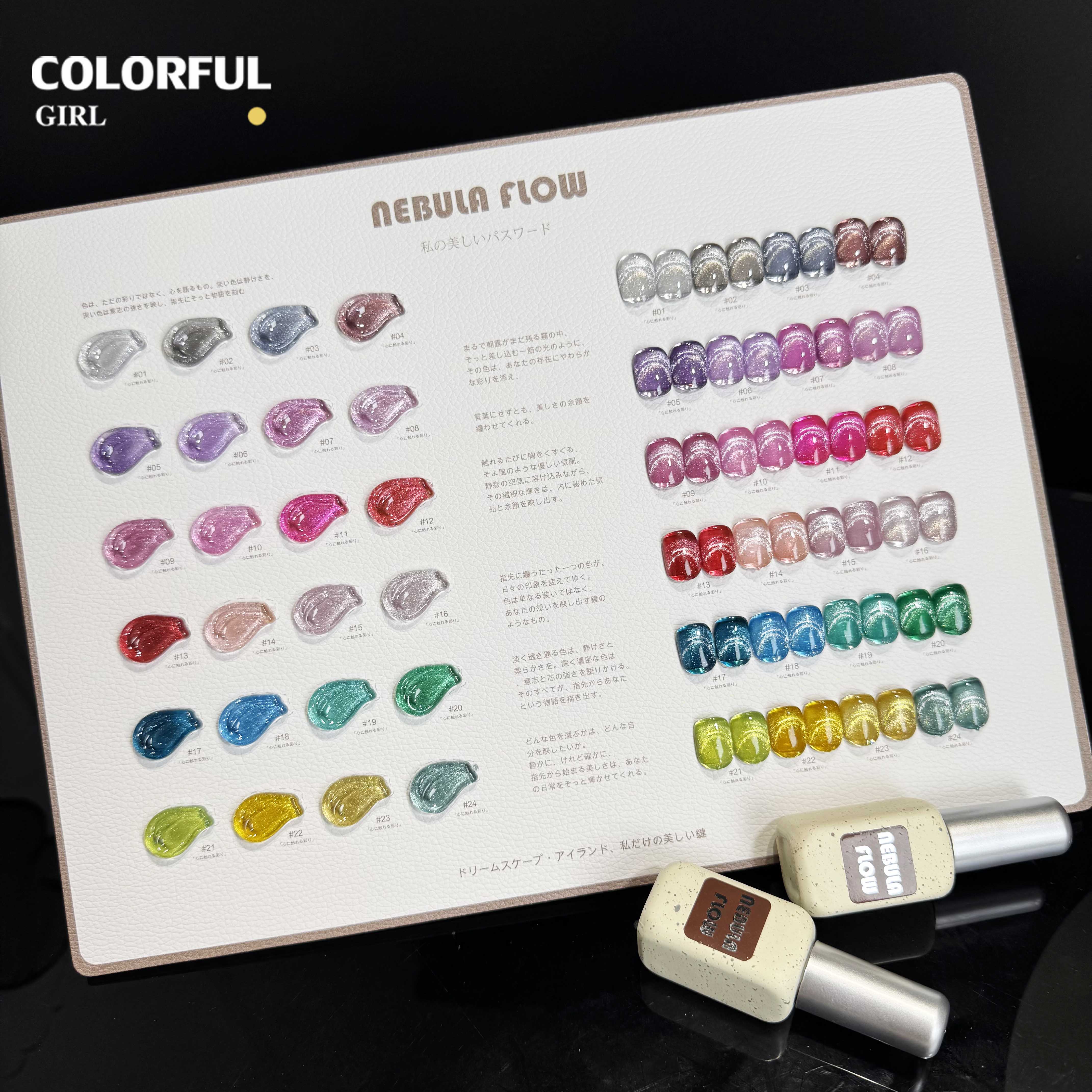 NebulNFlow เบอร์ 1-24 สีเจลแคทอาย แบบแยก
