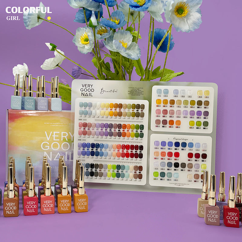 สีพื้น very good 60 สี ฟรีชาร์ท เบส และท๊อป ขนาด 15ml./ขวด
