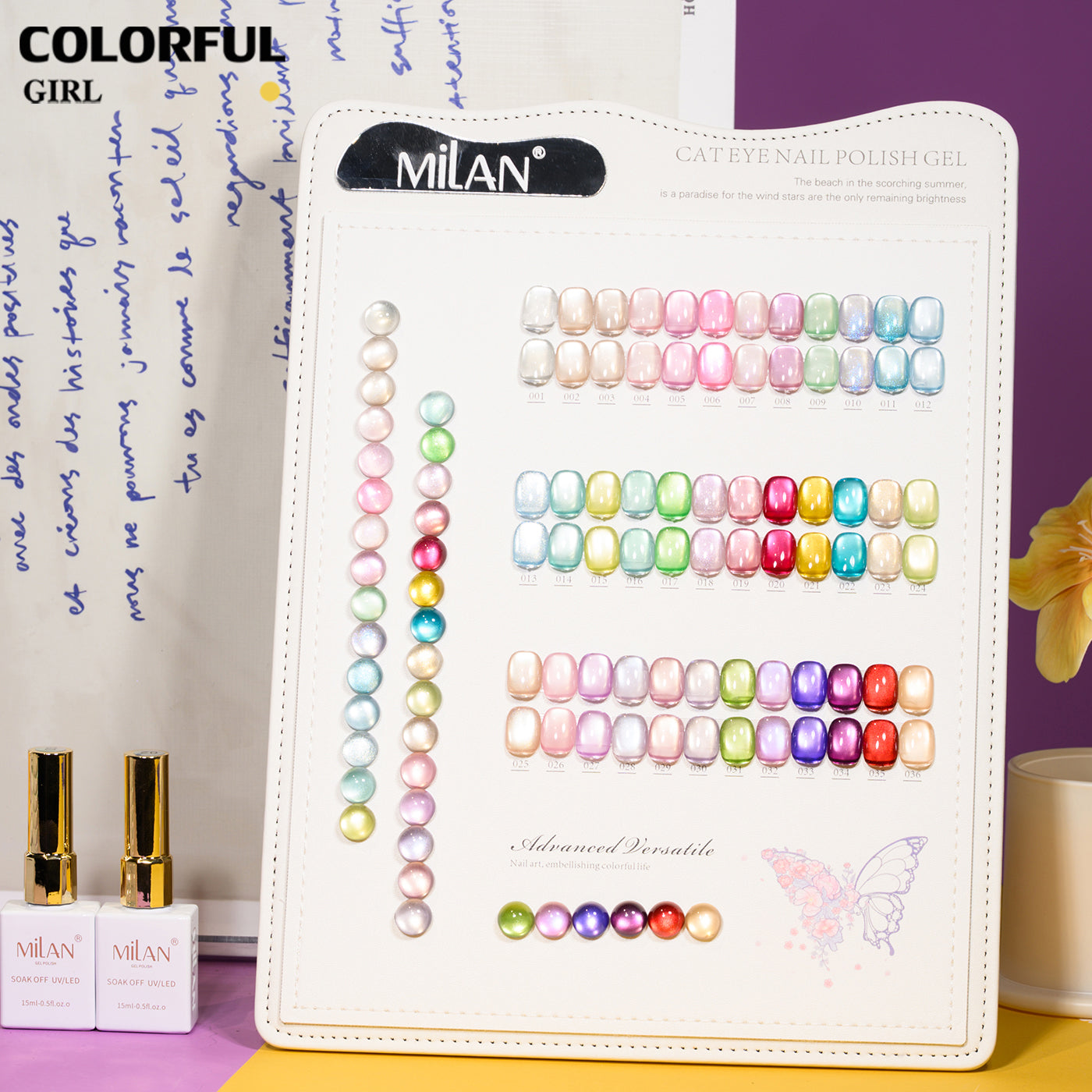 เจลเล็บ MILAN Cat Eye 36 สี | เจลตาแมว + สีเจลแคทอายเนื้อซาติน เจลแม่เหล็กตาแมว | สีชัด ติดทนนาน สำหรับงานเล็บมืออาชีพ | สร้างเอฟเฟกต์แสงได้ทันที (ทามาให้แล้ว พร้อมใช้งาน)สีเจลแคทอาย