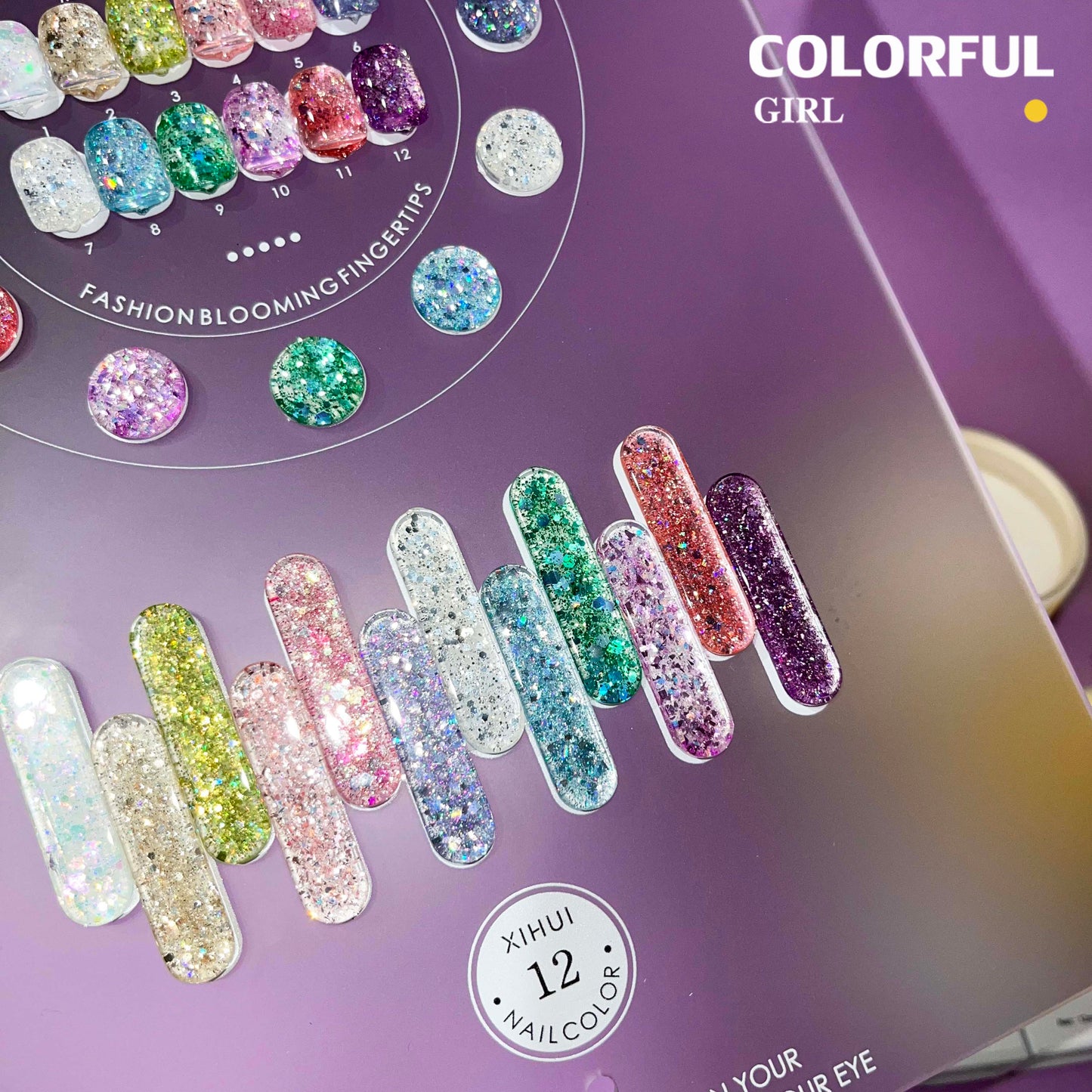 【พร้อมส่ง】LISIJI สีเจลแฟลช 12สี สีทาเล็บเจล 12สี สีเจลกลิซเตอร์ 12สี(LISIJI) สีเจล12สี สีเจลแฟลช แถม ชาร์ทสี (แถม ชาร์ทสี ทามาให้แล้ว)