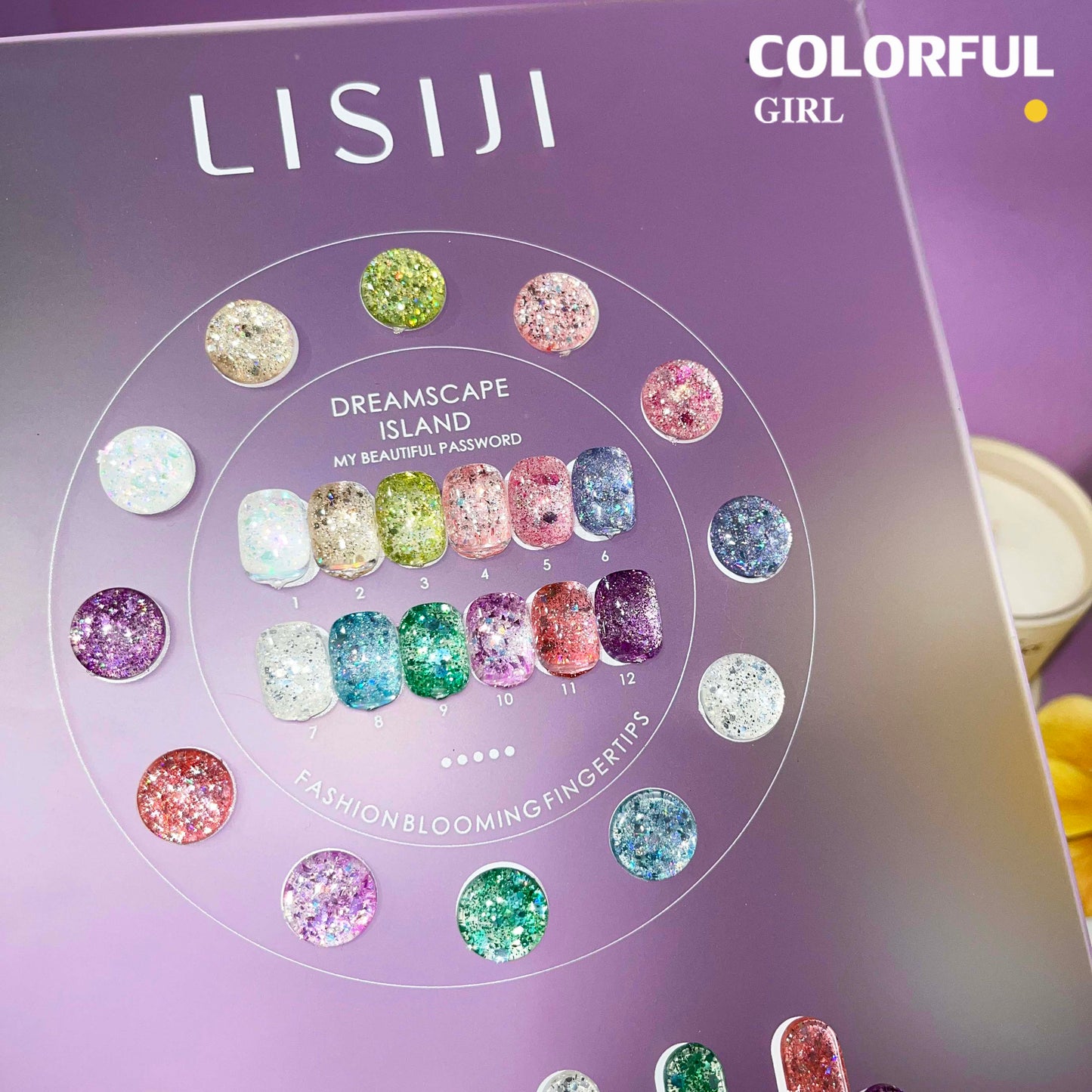 【พร้อมส่ง】LISIJI สีเจลแฟลช 12สี สีทาเล็บเจล 12สี สีเจลกลิซเตอร์ 12สี(LISIJI) สีเจล12สี สีเจลแฟลช แถม ชาร์ทสี (แถม ชาร์ทสี ทามาให้แล้ว)