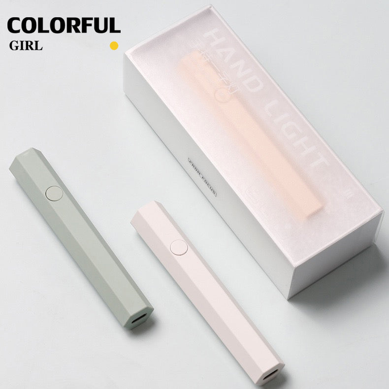✨พร้อมส่ง✨ไฟฉายล็อคอะไหล่มินิมอล ใช้ล็อคสีเจล ใช้ต่อเล็บ แห้งไว ไม่ทำให้ผิวคล้ำ ชาร์ตไฟUSB เครื่องอบเล็บขนาดเล็ก ไฟฉาย LED ไร้สาย