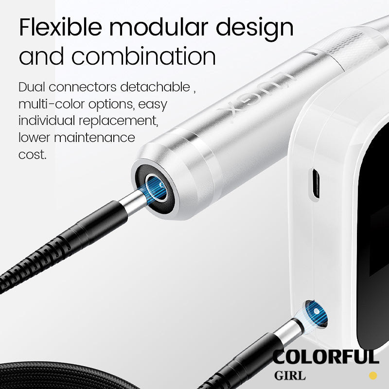 เครื่องเจียสำหรับเจียเล็บ LUGX LG-602S ขาว / ชมพู / ม่วง รอบหมุนสูงสุด 35000 รอบ 2200mAh