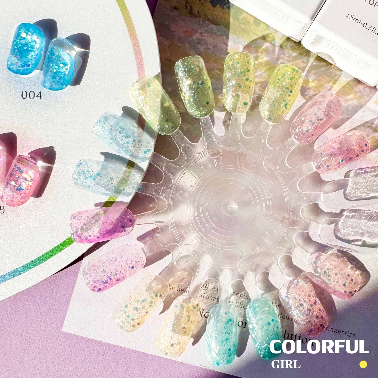 【พร้อมส่ง】สีลูกกวาด milan สีเจลแฟลช 8 สี (milan )สีเจลทาเล็บ สี แถม ชาร์ทสี ยาทาเล็บเจล 15 มล.