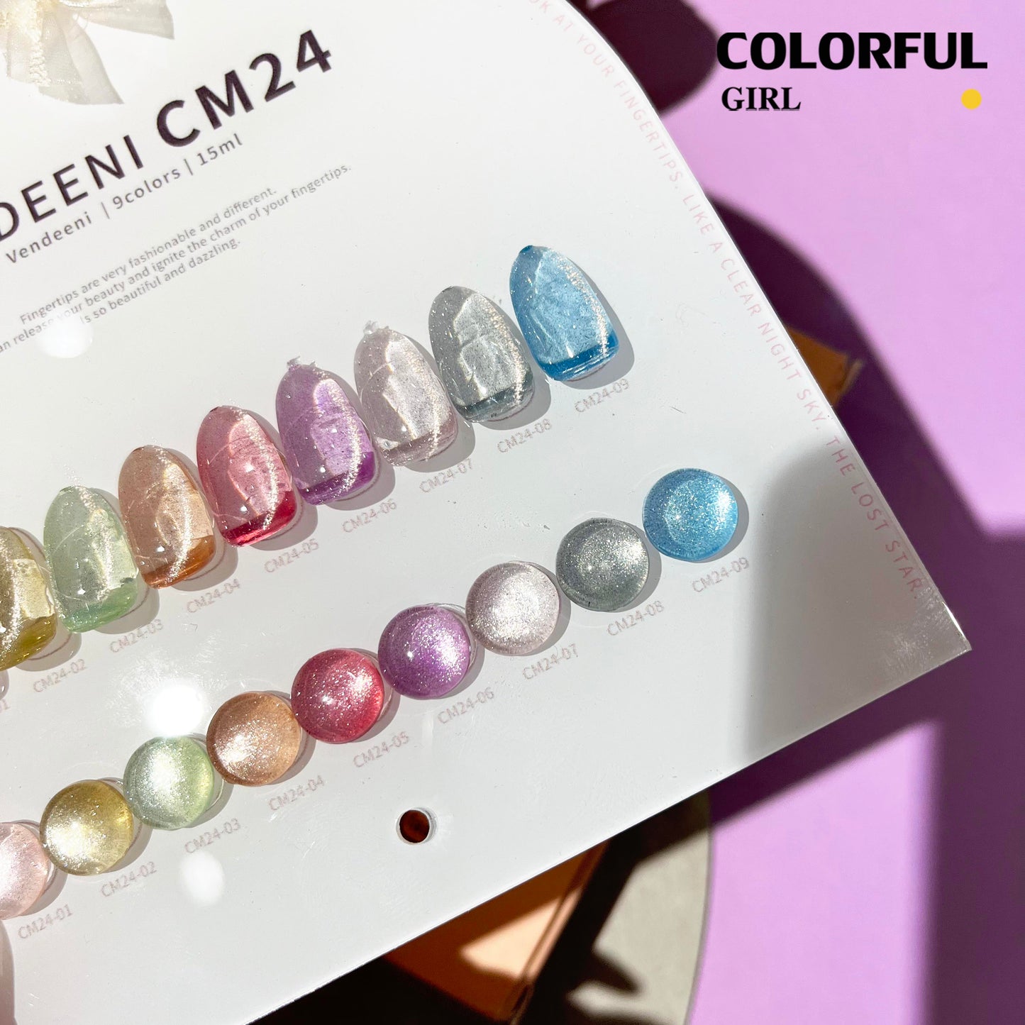 พร้อมส่งในไทย สีเจลทาเล็บแคทอาย《 VENDEENI VDN-CM34》9สี สีลูกแก้วแคทอาย สีลูกแก้ว ส่งไว! แถม ชาร์ทสี✨