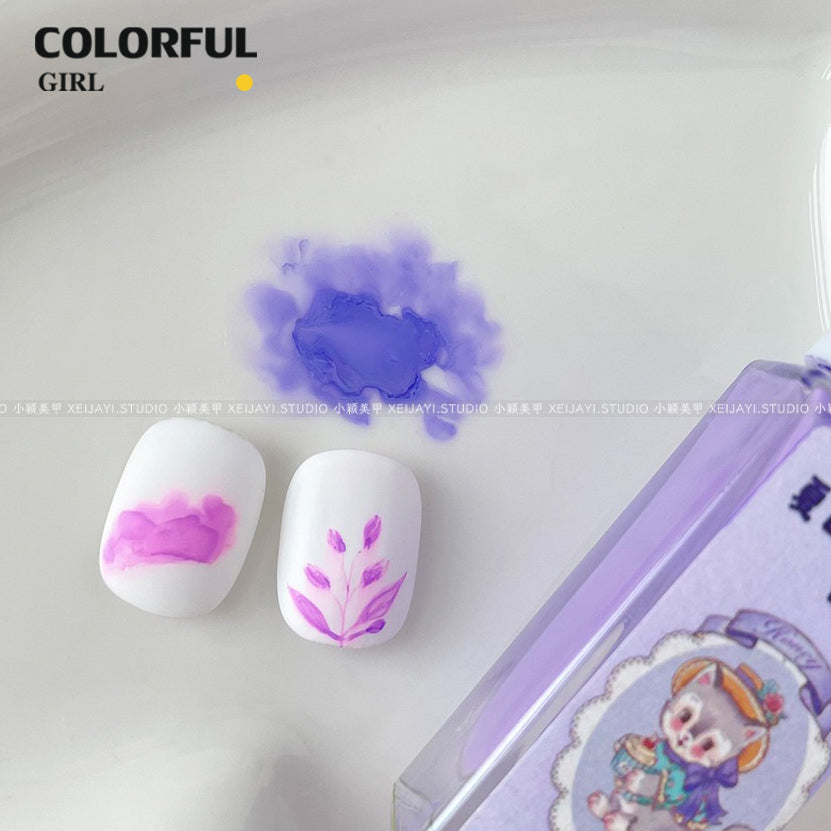 สีอิ้งค์ โทนพาสเทล มีแปรพู่กัน เซ็ท 6 สี ( ไม่มีชาร์จแถม )