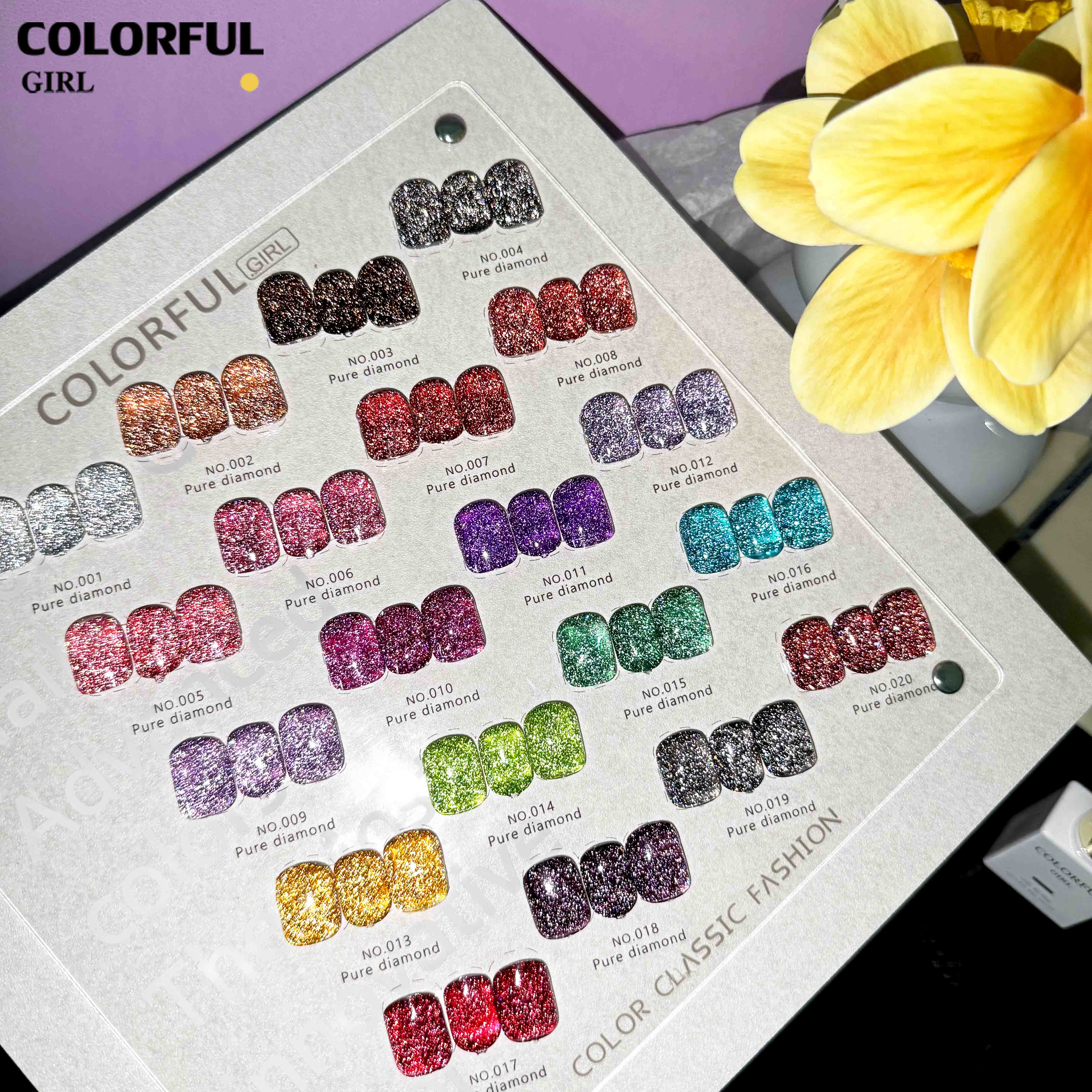 Colorful Girl สีเจลแฟลช 20 สี✨ สีแน่น ติดทนนาน แถมฟรีชาร์ทสี 🎨