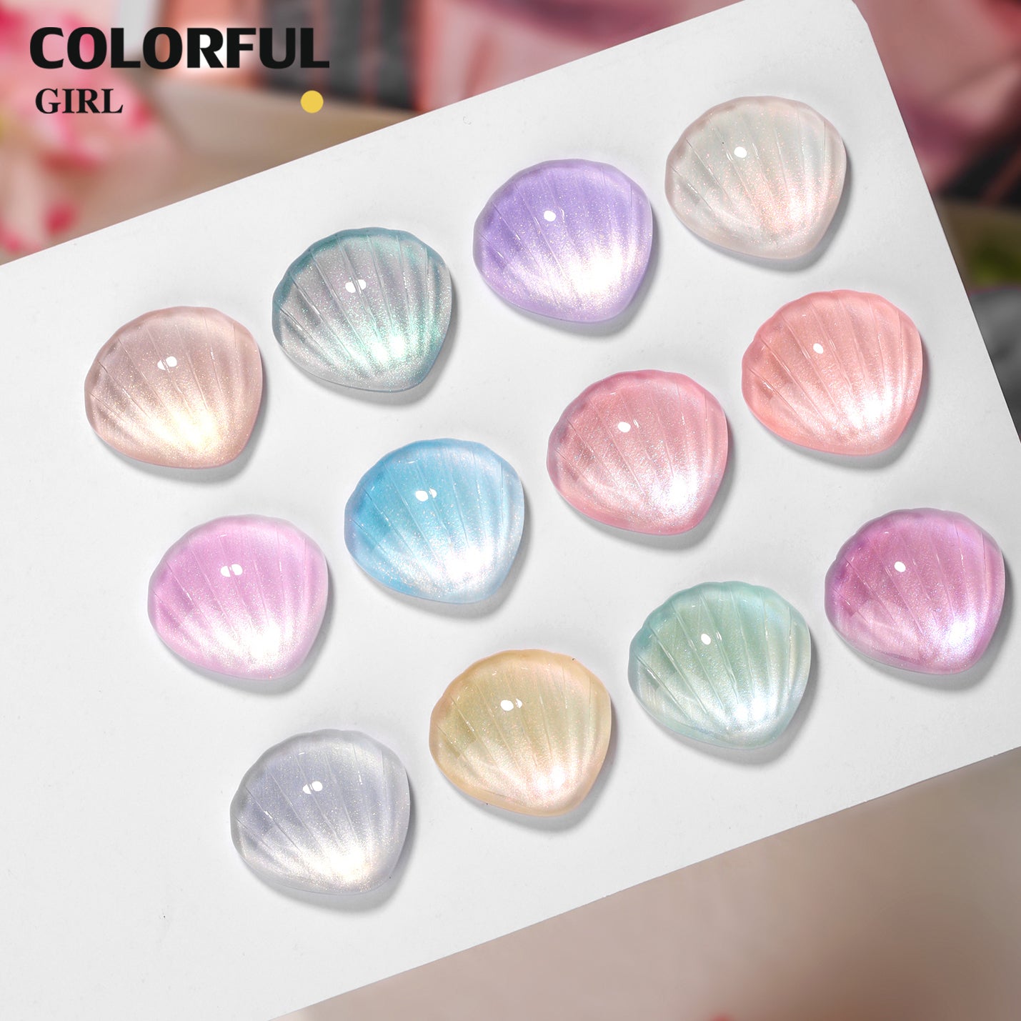 【พร้อมส่ง】สีเจล เซ็ท 22 สี milan ออโรร่าเซ็ทเปลือกหอย เซ็ทเปลือกหอย แถมชาร์ทอะคริลิคสำเร็จรูป