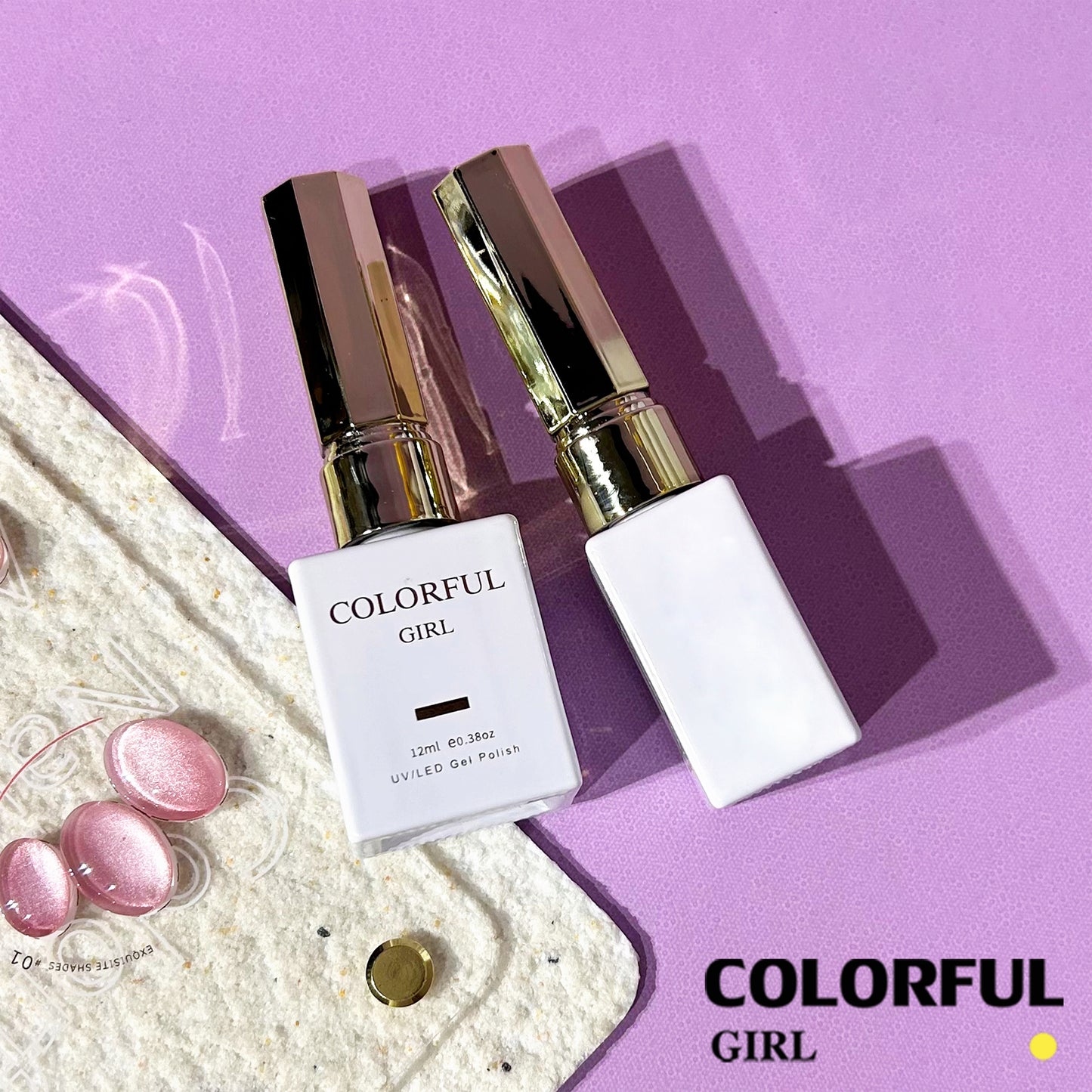 【พร้อมส่ง】Colorful Girl 16 สี เจลแคทอายผิวซาตินมุก เนื้อเจลแคทอาย ซาติน 16 สี สีลูกแก้ว พร้อมแถมชาร์ทสี (ทาให้แล้ว) สีสวย เงางาม เม็ดสีแน่นชัด
