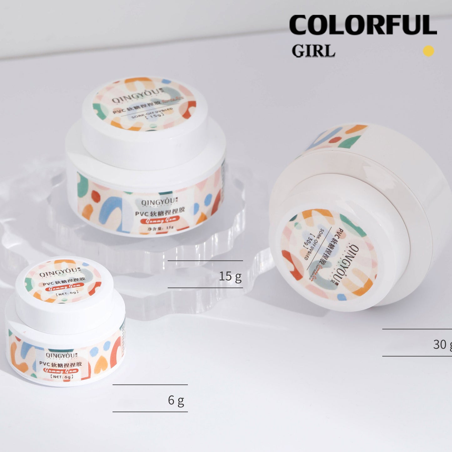 พร้อมส่ง⚡กาวเจลแกะสลักPVC นิ่ม 5D 6G/5G สําหรับตกแต่งเล็บ เจลใส เคลียร์สูง ไม่ติดมือ กาวเจลแกะสลัก 3 มิติ ปั้นง่าย ไม่เหนียวมือ