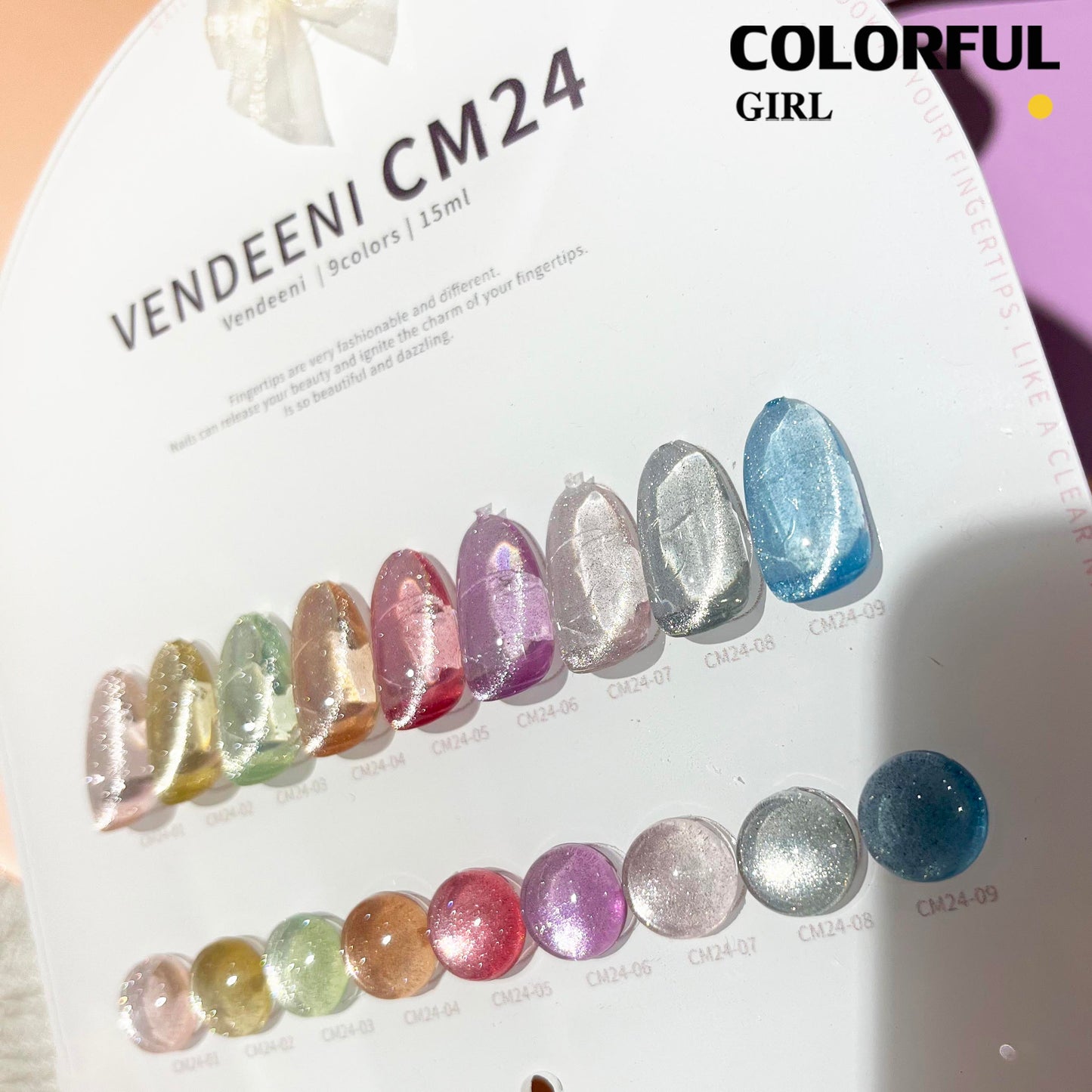 พร้อมส่งในไทย สีเจลทาเล็บแคทอาย《 VENDEENI VDN-CM34》9สี สีลูกแก้วแคทอาย สีลูกแก้ว ส่งไว! แถม ชาร์ทสี✨
