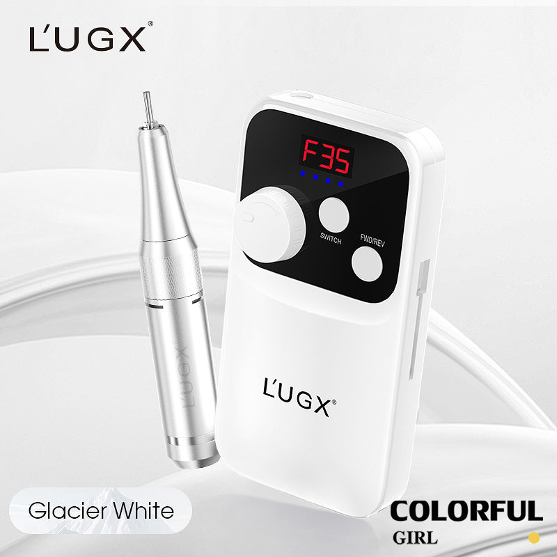 เครื่องเจียสำหรับเจียเล็บ LUGX LG-602S ขาว / ชมพู / ม่วง รอบหมุนสูงสุด 35000 รอบ 2200mAh