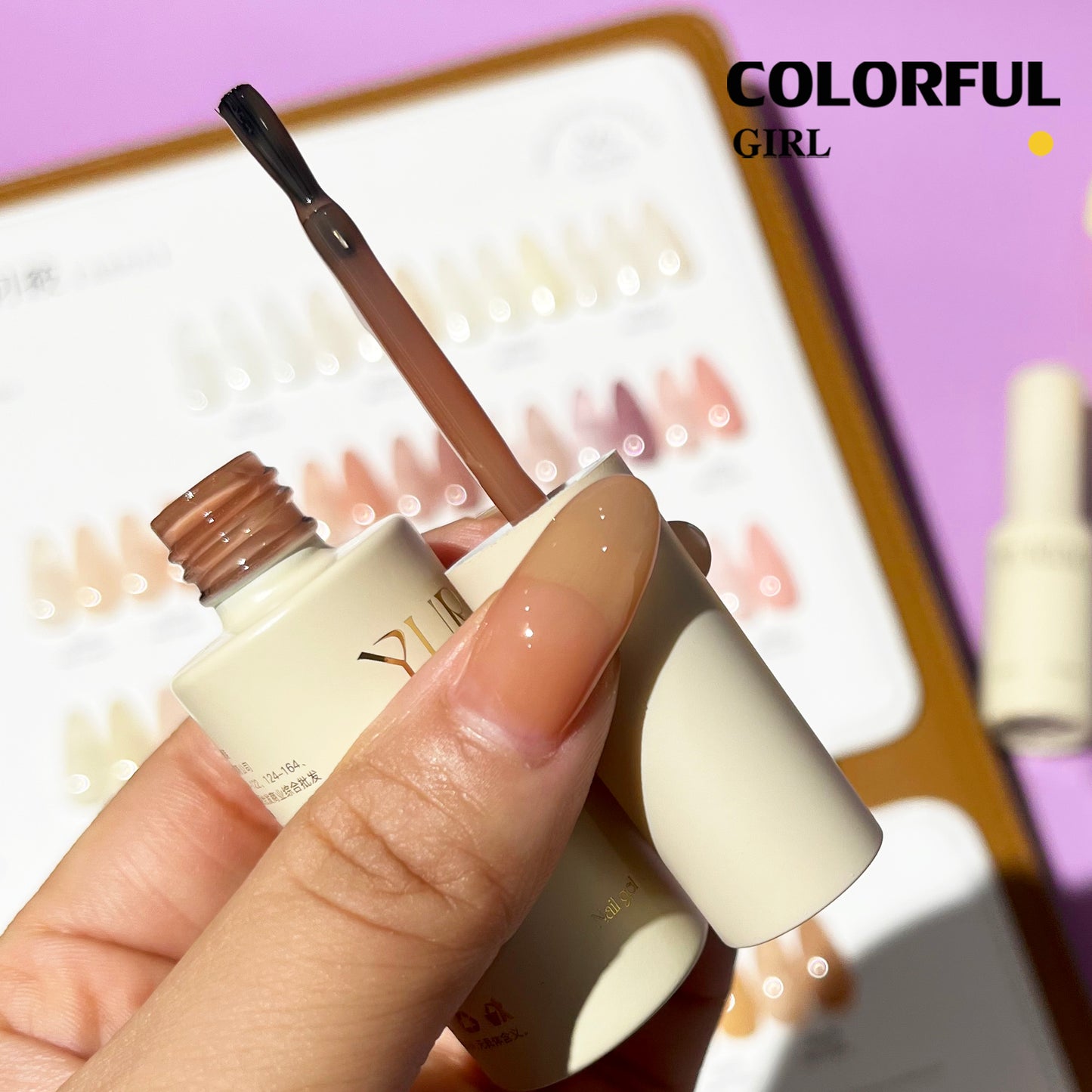✨พร้อมส่ง🇹🇭✨YURIAO 36 สี สีเจลไซรัป โทนชมพู Ice Peach 36 สี แถม ชาร์ทสี