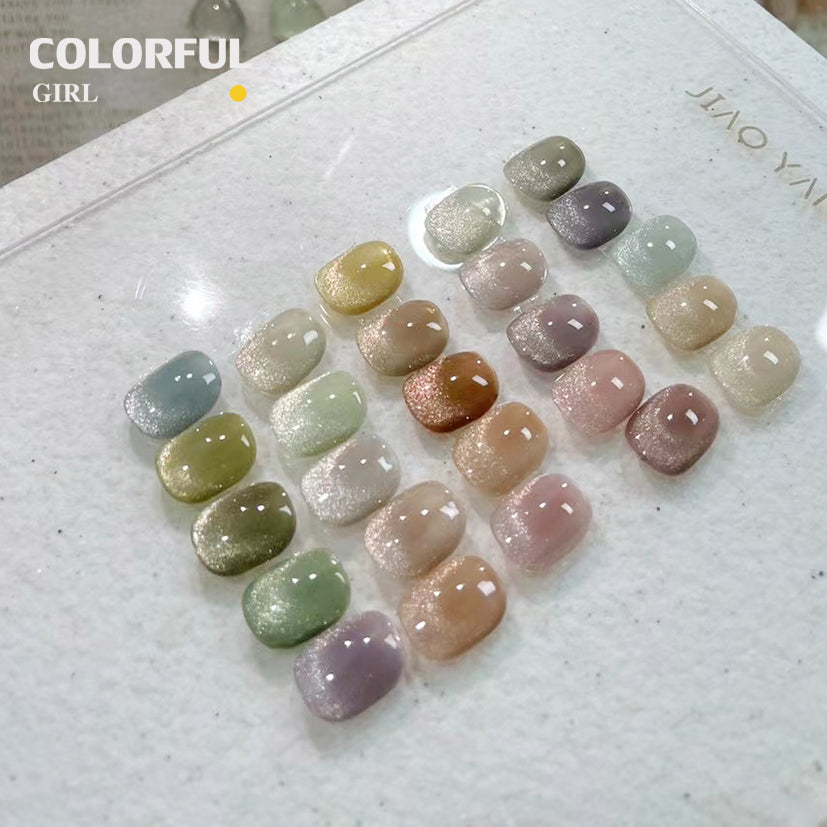 【พร้อมส่ง】สีเจลลูกแก้ว JYS 25 สี (JIAO YAN SHE) สีเจลแคทอาย/ สีลูกแก้ว