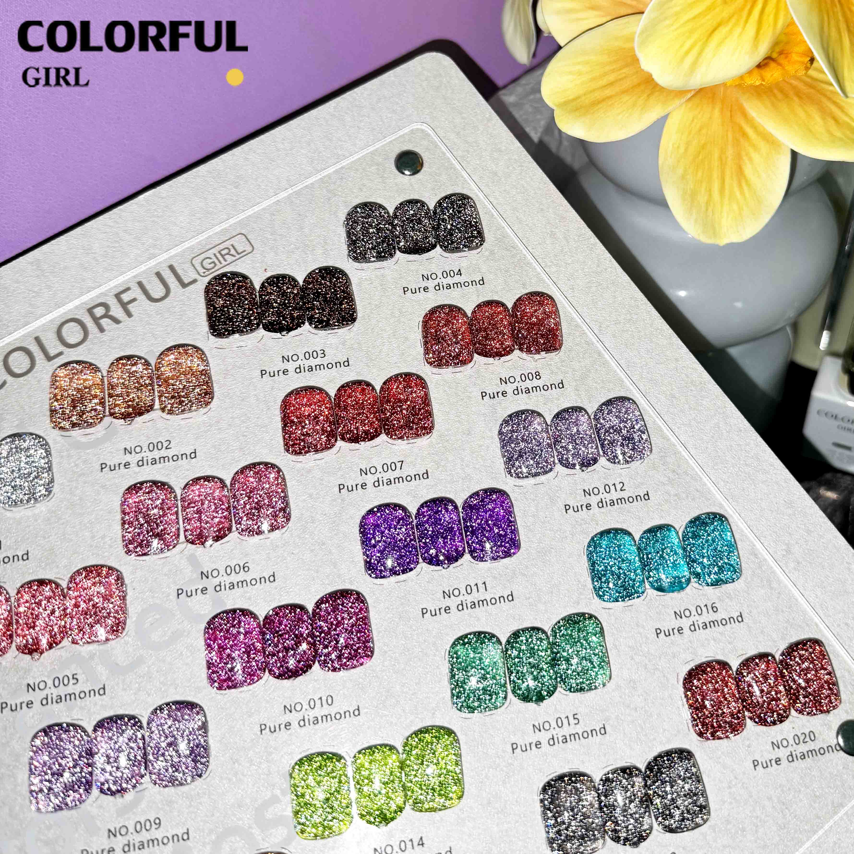 Colorful Girl สีเจลแฟลช 20 สี✨ สีแน่น ติดทนนาน แถมฟรีชาร์ทสี 🎨