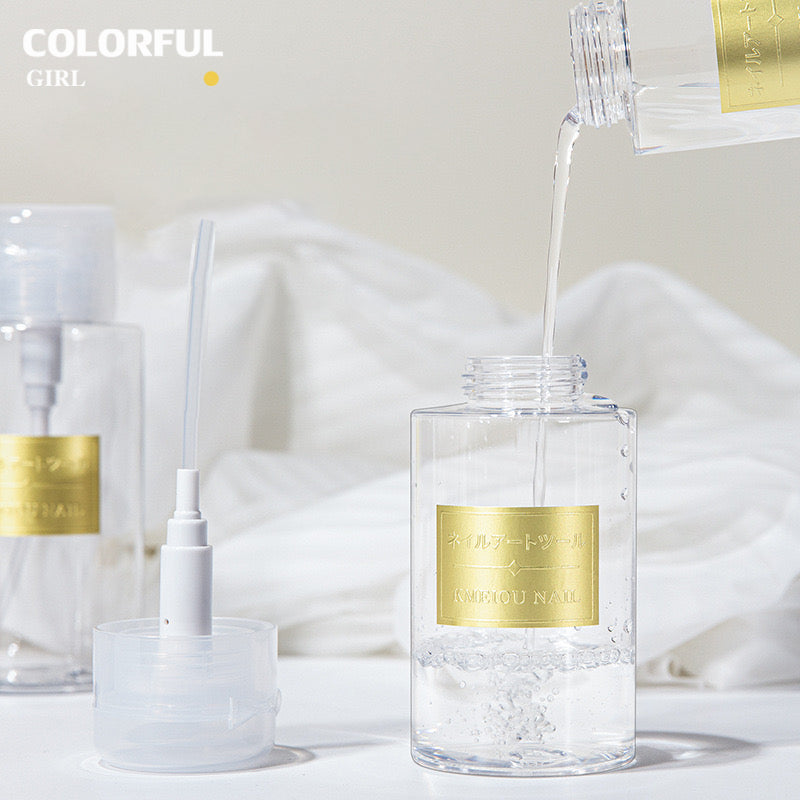 ขวดปั๊ม ใส่น้ำยาล้างเล็บ ขวดเปล่า 150ml/200ml/300ml. ขวดปั๊มพลาสติกเปล่า