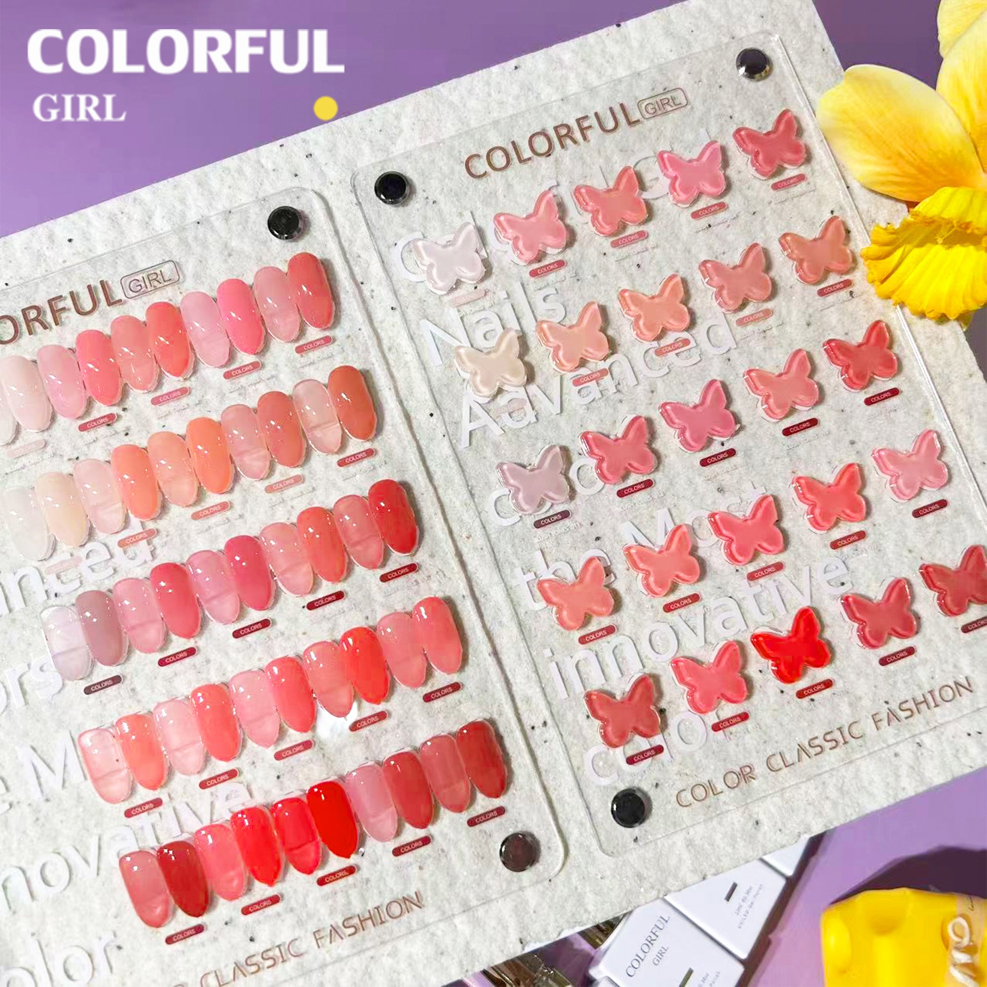 COLORFUL GIRL เจลไซรัปโทนชมพู Ice Peach 25 สี แถมฟรีชาร์จสี