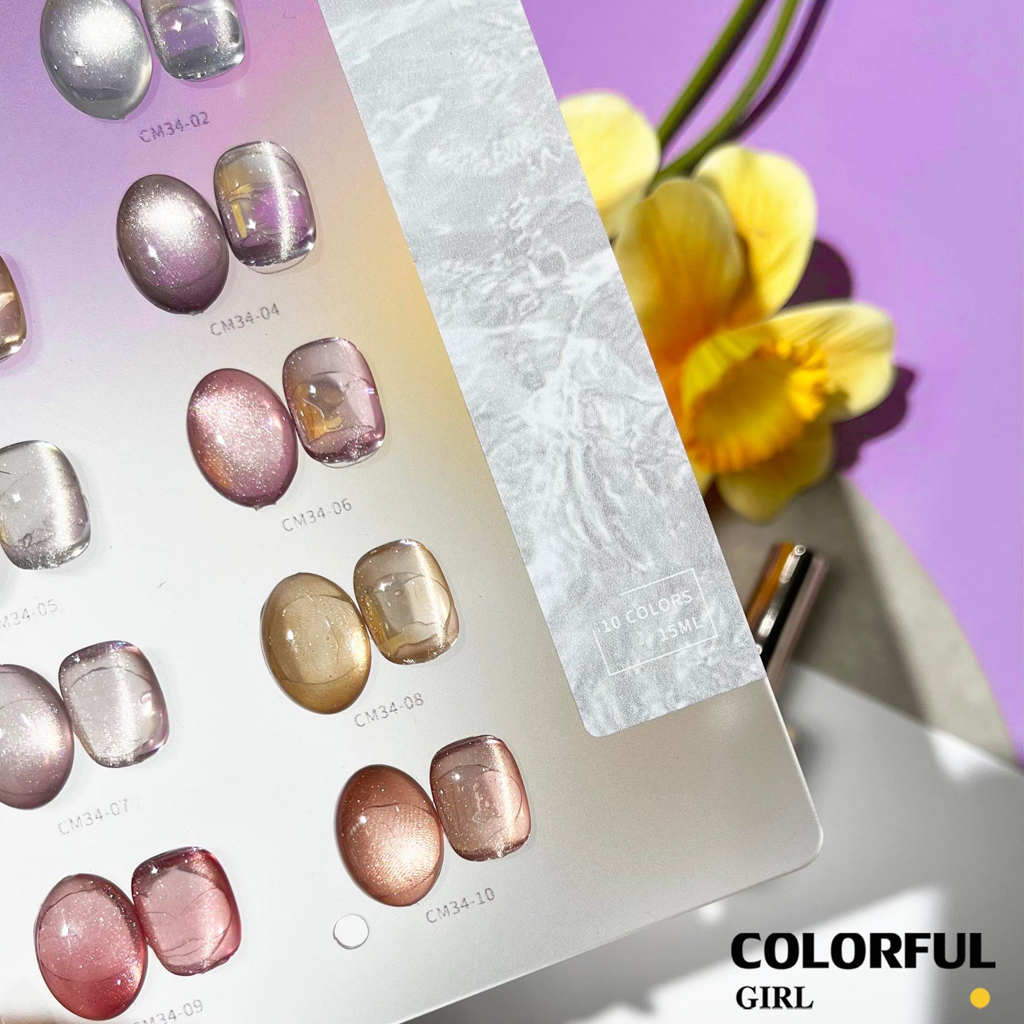 พร้อมส่งในไทย สีเจลแคทอายเนื้อซาติน《 VENDEENI VDN-CM34》10สี สีลูกแก้วแคทอาย สีลูกแก้ว ส่งไว! Ice Peach 10 สี แถม ชาร์ทสี✨