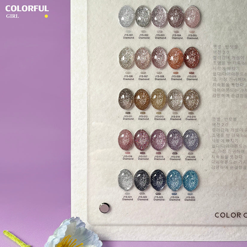 【พร้อมส่ง】JYS สีเจลแฟลช 25 สี (JIAO YAN SHE)