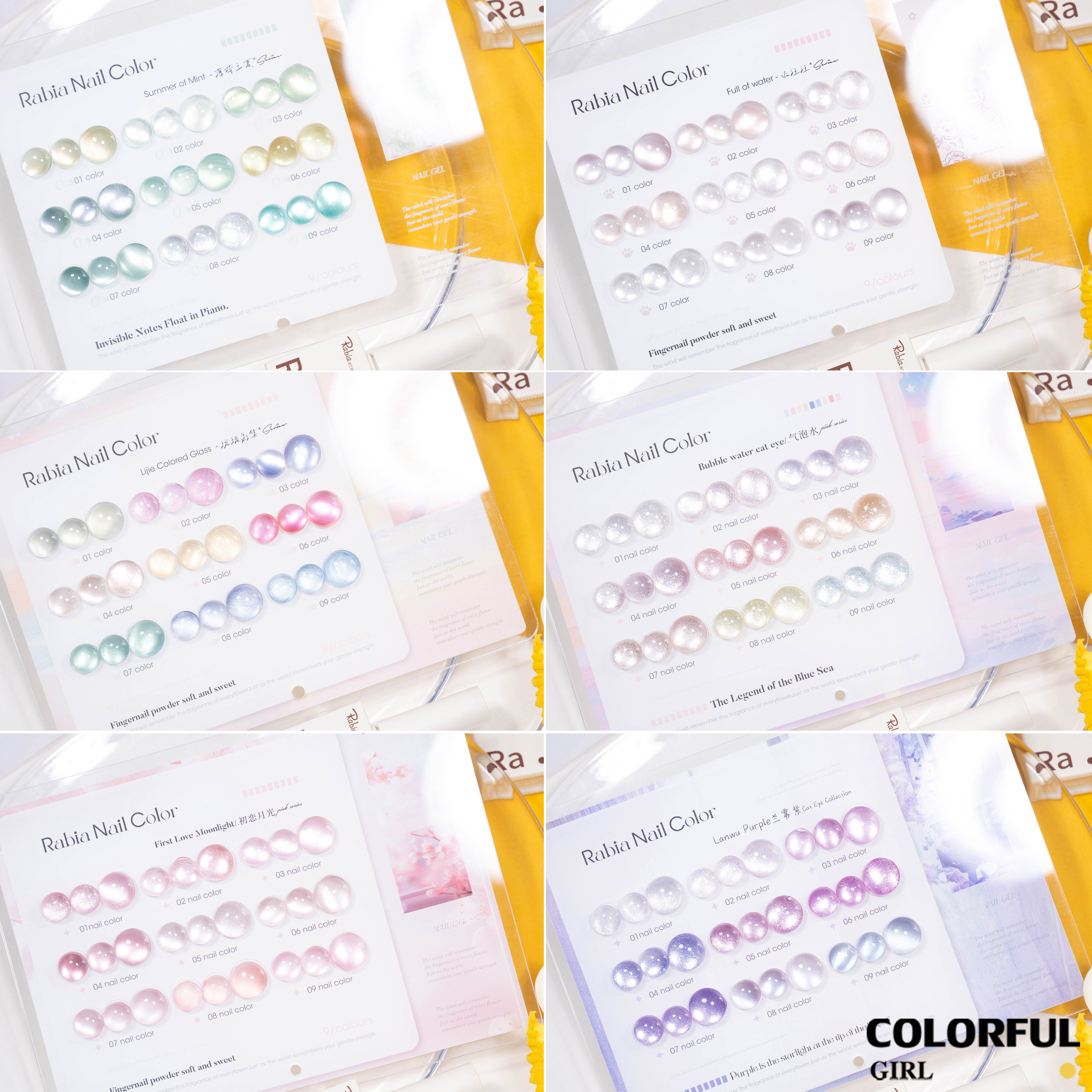 【พร้อมส่ง】Rabia สีเจลแคทอาย 9 สี ✨|เซ็ตใหม่ โทนสีสวยละมุน|เอฟเฟกต์ประกายแสงเล่นมิติ|แสงวิบวับดุจประกายดาว|แถมชาร์ทสีพร้อมโชว์สีสวย ๆ|ทามาให้แล้ว พร้อมใช้งาน 💅