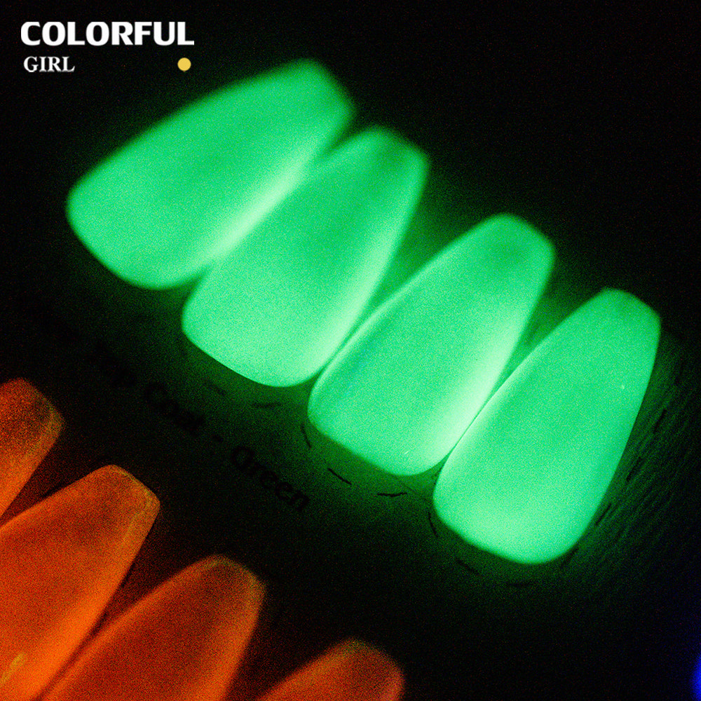 COLORFUL GIRL Top Coat เรืองแสง|1 ขวดใช้ได้กับทุกสี| ขนาด 12 มล. / สีไซรัป