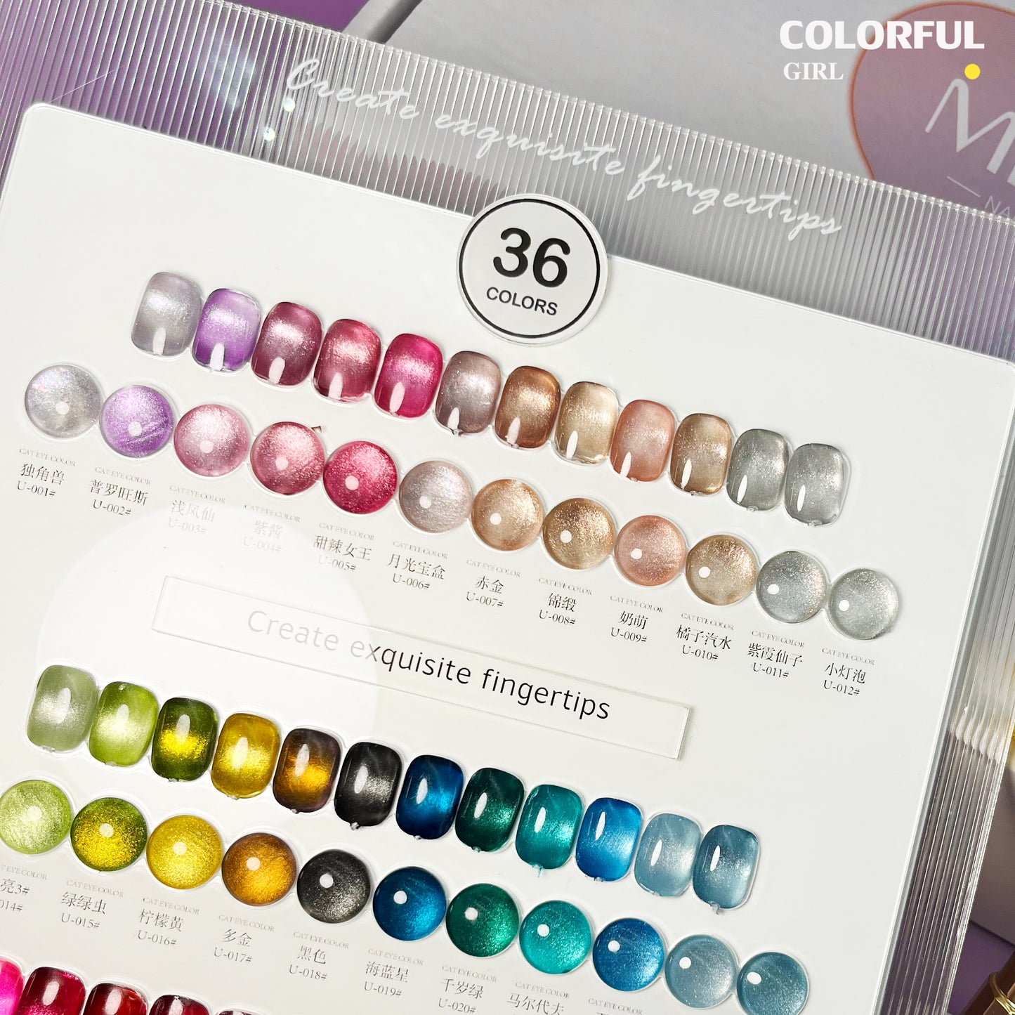 พร้อมส่งในไทย สีเจลทาเล็บแคทอาย《 milan 》36 สี สีลูกแก้วแคทอาย สีลูกแก้ว ส่งไว! พร้อมชาร์ทสีค่ะสีแน่นสวยมากเลยนะคะ