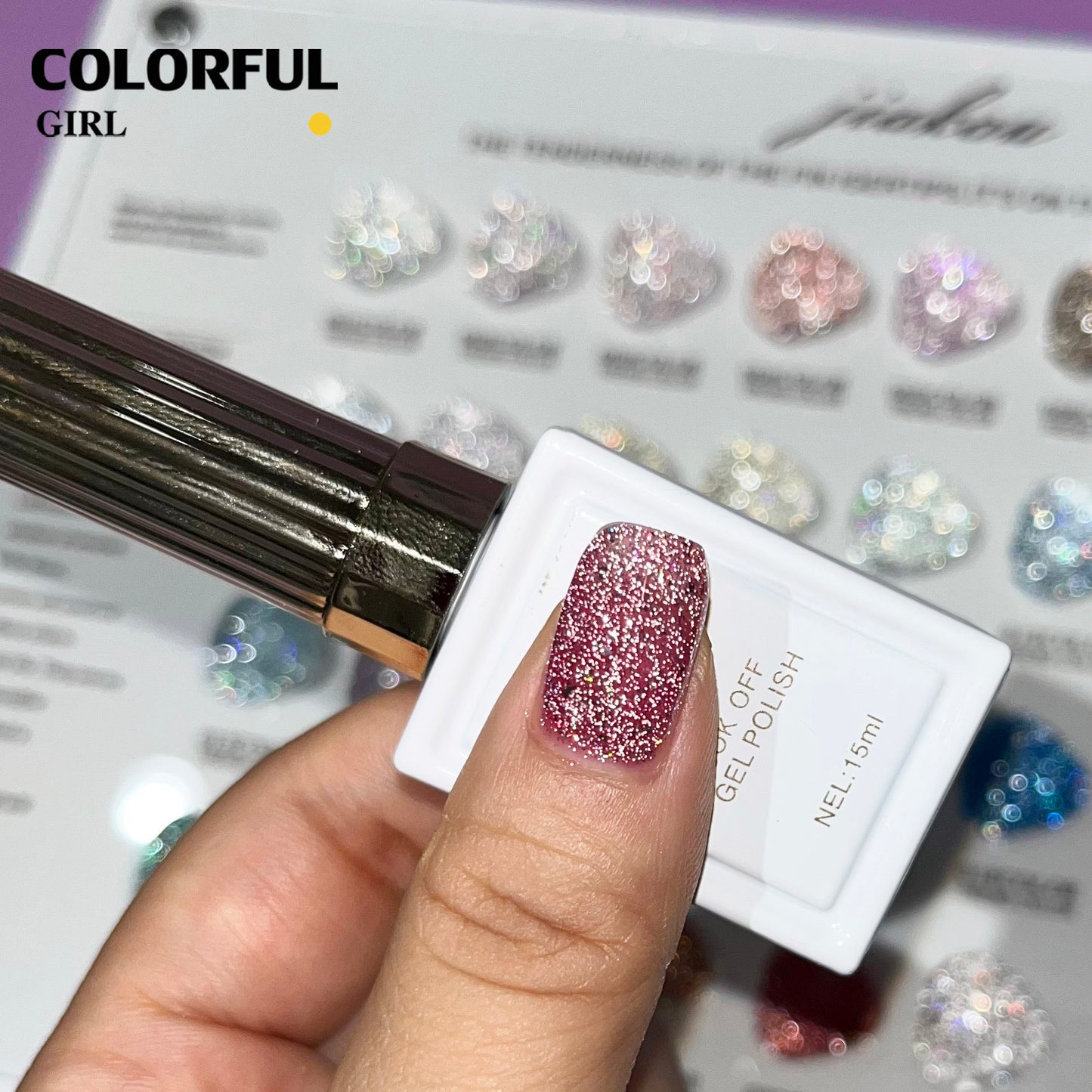 【พร้อมส่ง】JIAKOUสีเจลแฟลช สีทาเล็บเจล 24สี(JIAKOU) สีเจล25สี สีเจลแฟลช แถม ชาร์ทสี (แถม ชาร์ทสี ทามาให้แล้ว)