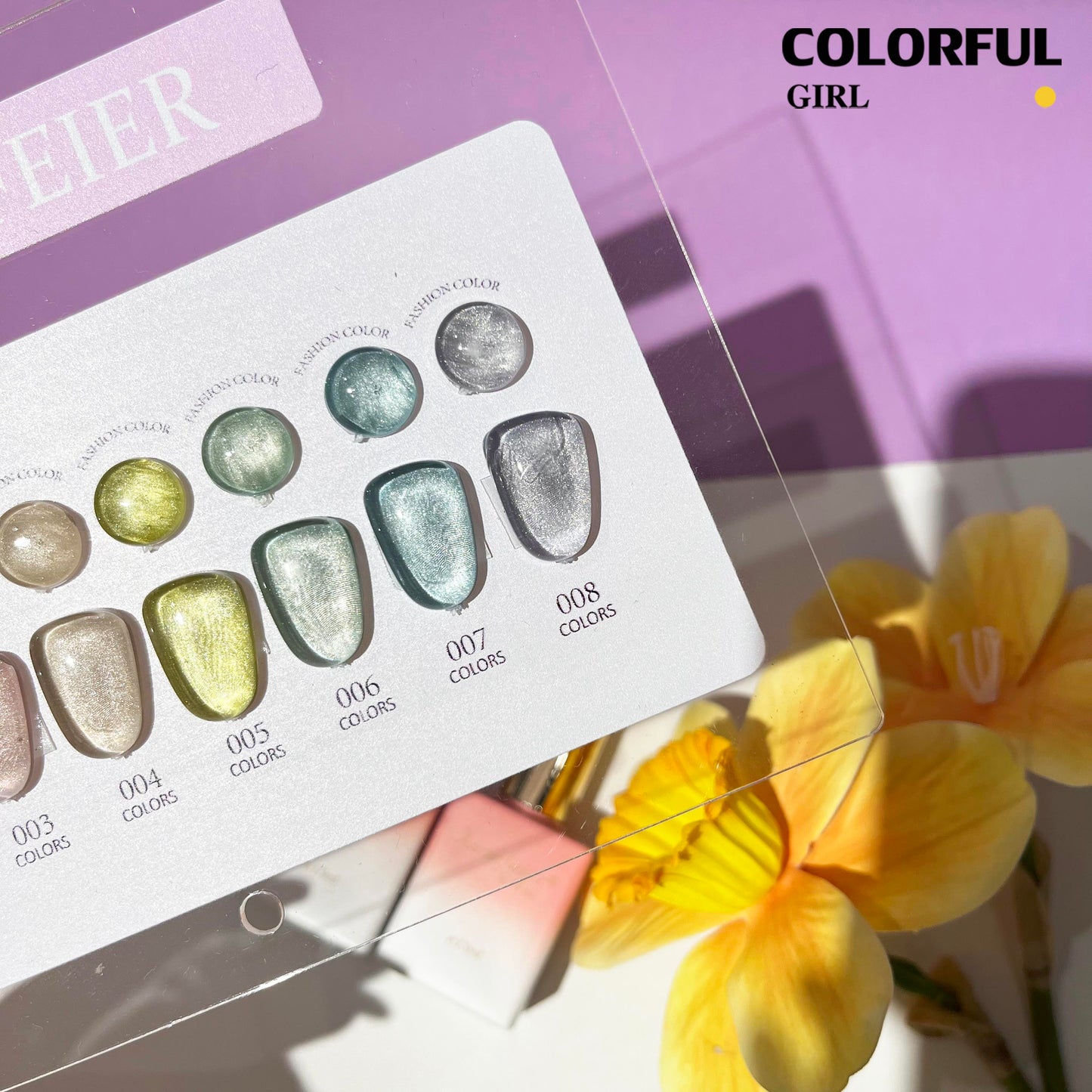 พร้อมส่งในไทย 《 XUANFEIER 》8 สี สีเจลแคทอายเนื้อซาติน สีเจลทาเล็บแคทอาย สีลูกแก้วแคทอาย สีลูกแก้ว ส่งไว!แผนภูมิอะคริลิคพร้อมสต็อก