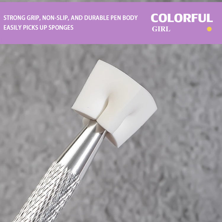 ฟองน้ําไล่ระดับสี และปากกาจับฟองน้ำ