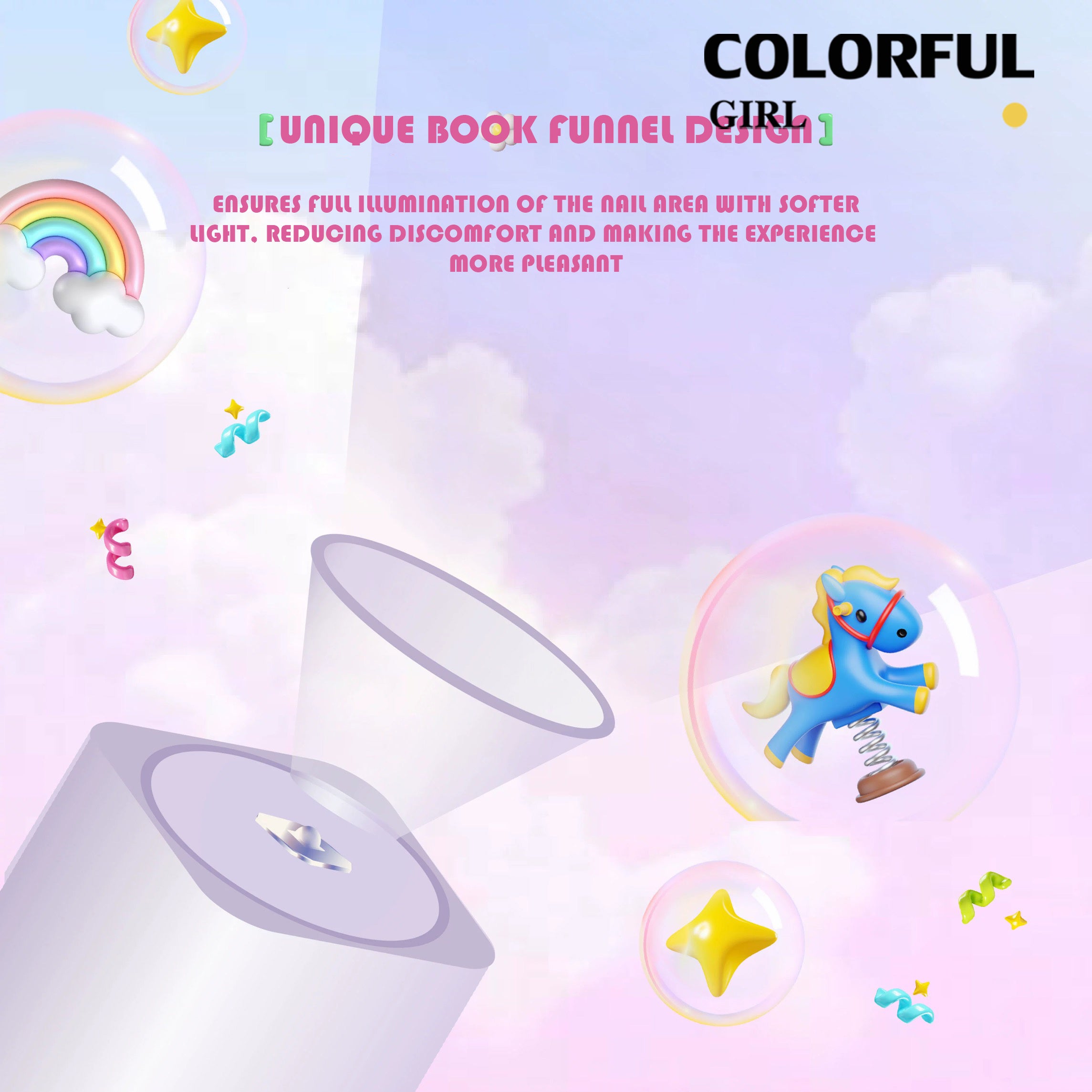 Kikis ไฟฉายอบเล็บ ล็อกอะไหล่ สามารถใช้สำหรับอบเจลล็อคสี ชาร์จไฟได้ แบต 500mAh กำลังไฟ 3w.