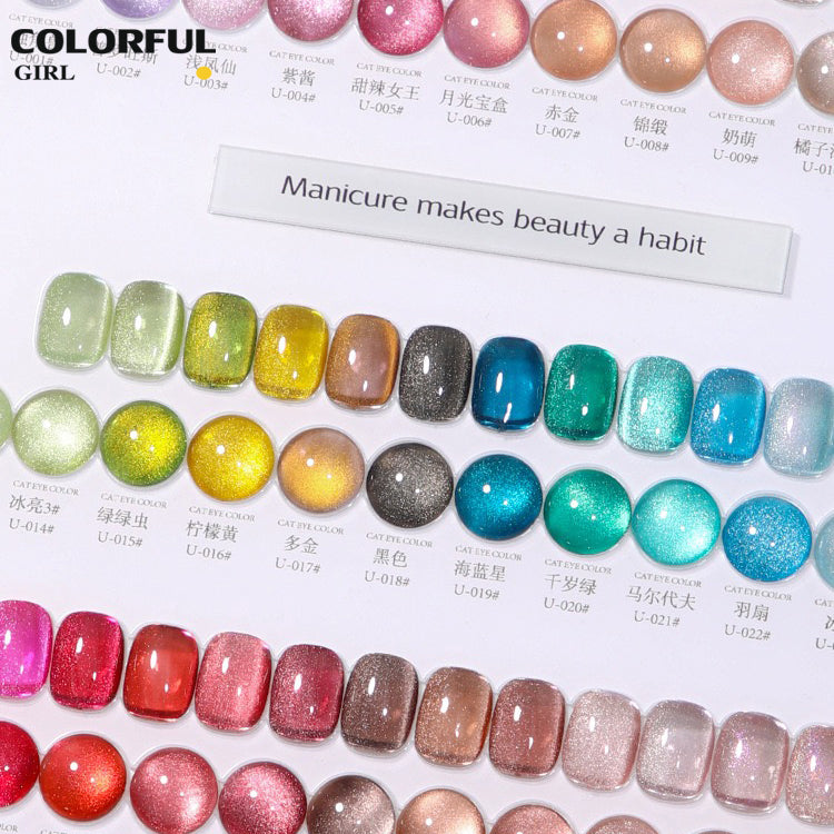 พร้อมส่งในไทย สีเจลทาเล็บแคทอาย《 milan 》36 สี สีลูกแก้วแคทอาย สีลูกแก้ว ส่งไว! พร้อมชาร์ทสีค่ะสีแน่นสวยมากเลยนะคะ