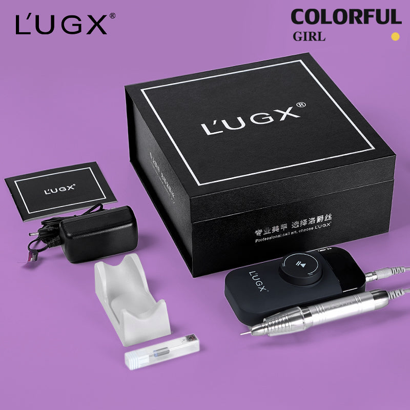 พร้อมส่งในไทย มีหัวเจียรในกล่อง LUGXเครื่องเจียรเล็บไฟฟ้า รุ่น LG609 35000RPM เครื่องเจียเล็บ