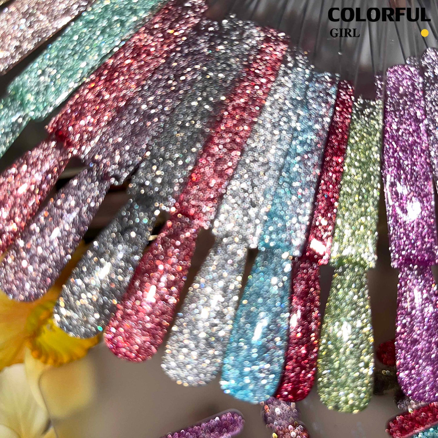 【พร้อมส่ง】 Colorful girlสีเจลแฟลช สีทาเล็บเจล 20สี( Colorful girl) สีเจล20สี สีเจลแฟลช แถม ชาร์ทสี