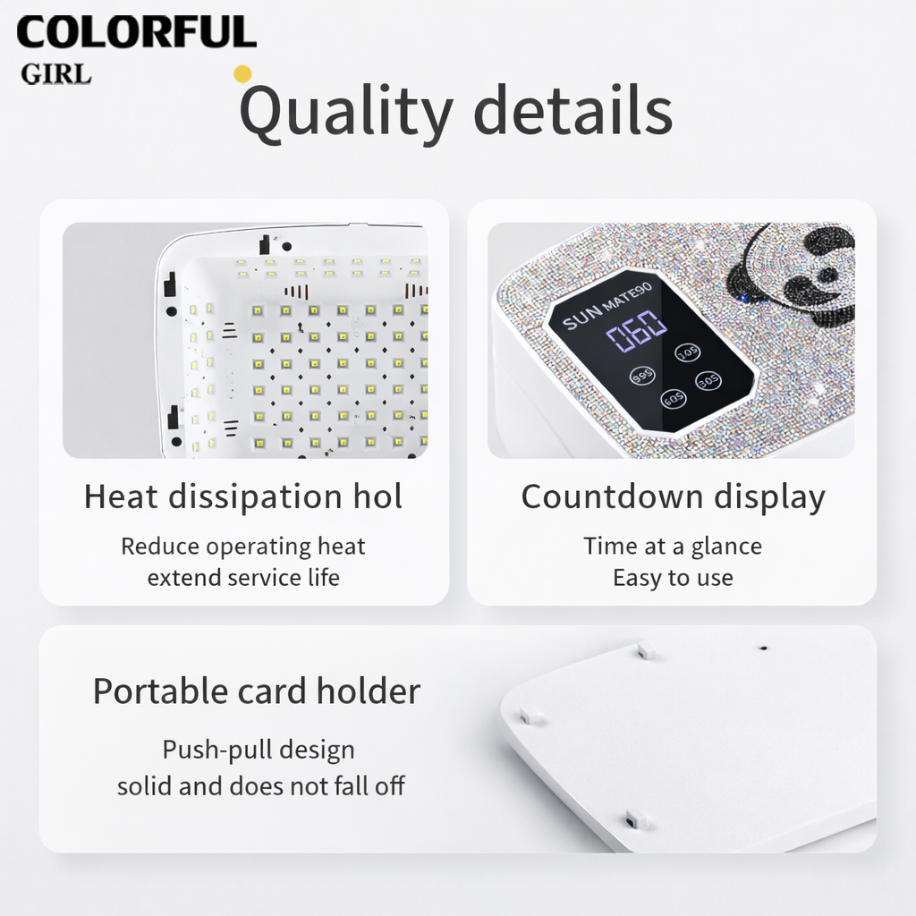 【พร้อมส่ง】SUN MATE90 เครื่องอบเล็บเจล เครื่องอบเล็บ UV LED 90 ดวง | อบไว แห้งเร็วทั่วทั้งมือ | ตั้งเวลา 4 ระดับ | ถอดฐานได้ | ใช้ได้ 2 มือ สะดวกสุดๆ 💎