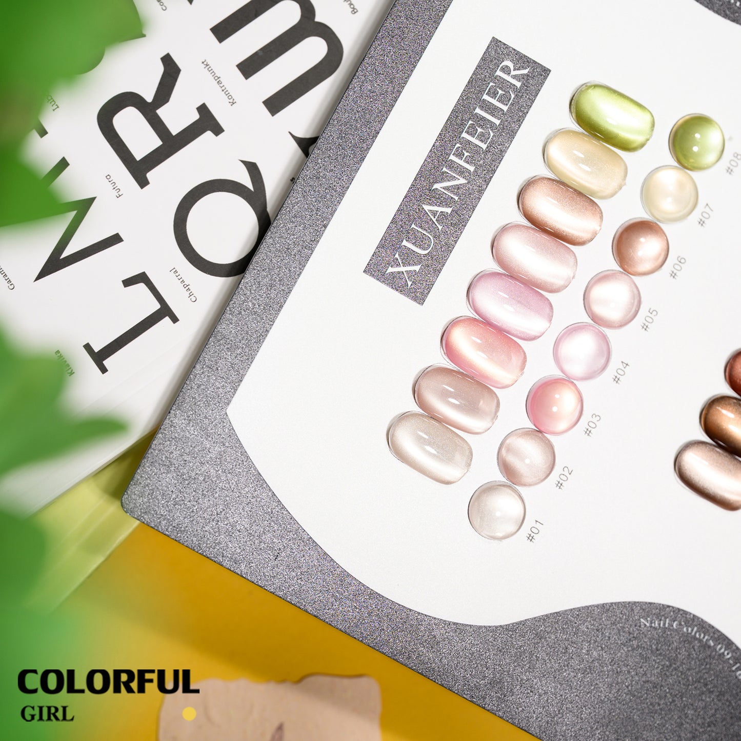 XUANFEIER แคทอายเนื้อซาติน 24 สี ซีรีส์ Sirius | ฟรีชาร์ทสี