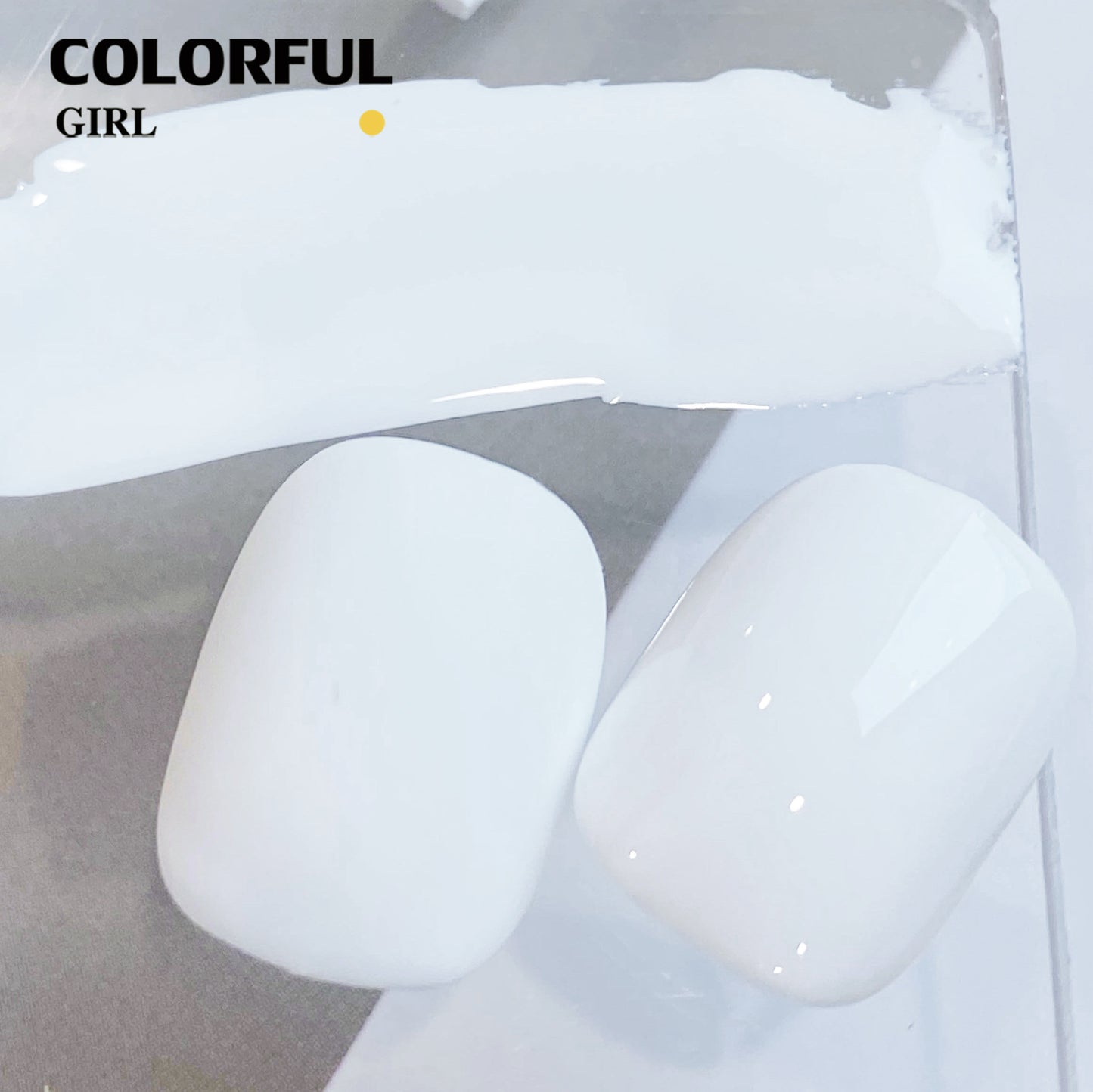 【สินค้าพร้อมส่ง】เจลทาเล็บ Colorful Girl | สีขาว, สีดำ | สีเข้มข้น ทาเพียงครั้งเดียวสีชัด | ปลอดภัยและเป็นมิตรกับสิ่งแวดล้อม