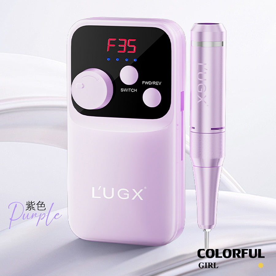 เครื่องเจียสำหรับเจียเล็บ LUGX LG-602S ขาว / ชมพู / ม่วง รอบหมุนสูงสุด 35000 รอบ 2200mAh