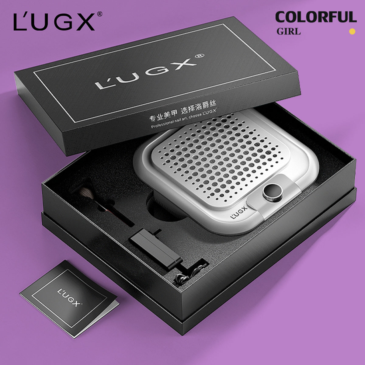 LUGX LG621 เครื่องดูดฝุ่นเล็บ รุ่นใหม่ล่าสุด ปรับความแรง10ระดับ ฟรีแปรงปัดฝุ่น และแผ่นกรอง (ไม่มีแบต) ✅ ของเเท้100% ✅