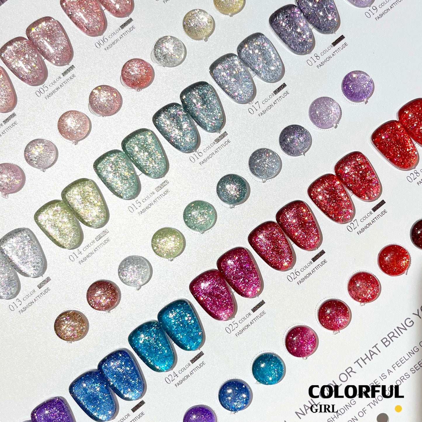 【พร้อมส่ง】 XUANFEIERชุด30สี  (XUANFEIER)  สีเจลแฟลชกลิตเตอร์  แพลตติมันแฟลช+ประกายออโรร่า  กากเพชรชัด แน่น