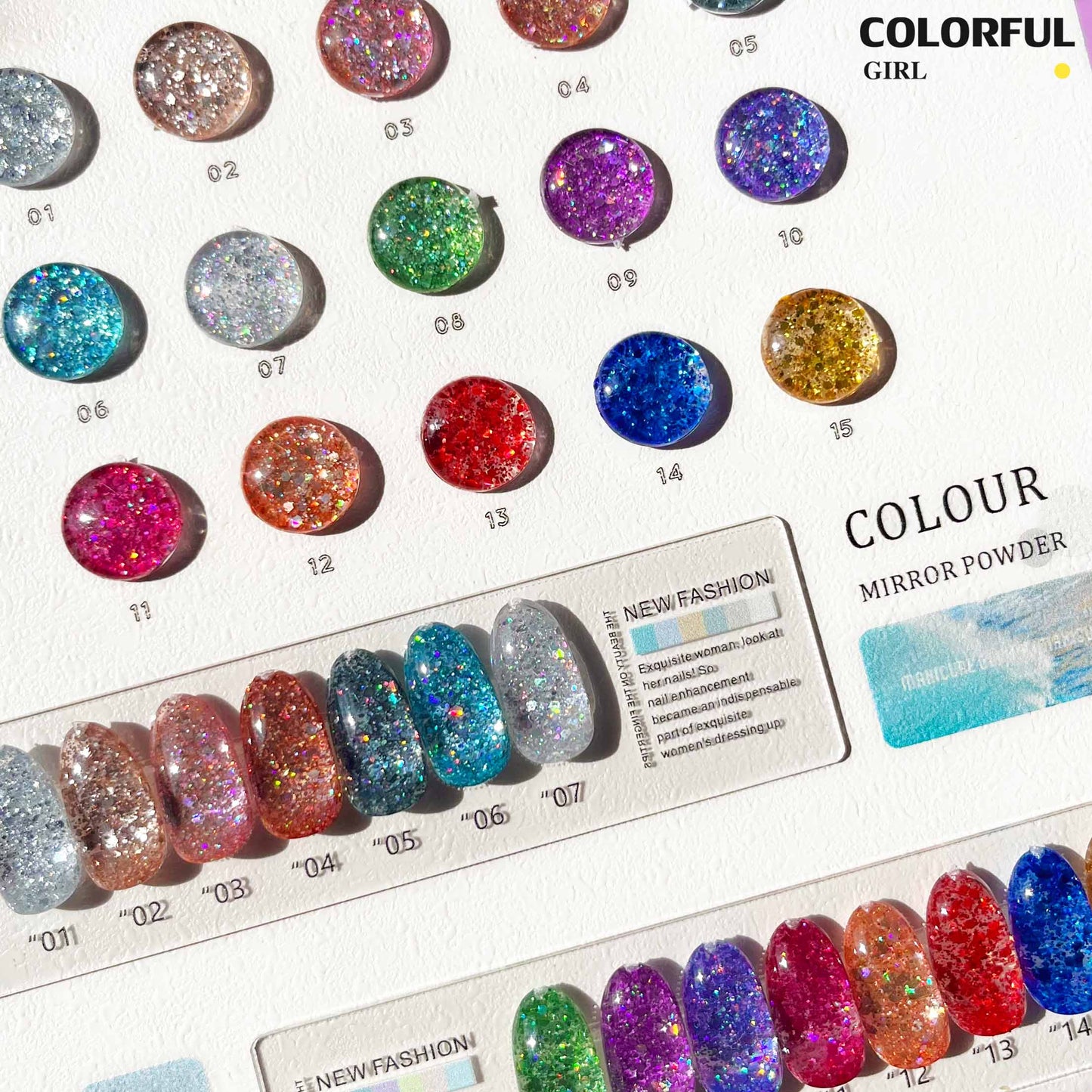 【พร้อมส่ง】MILAN 15สี สีเจล สีเจลแฟลช15สี สีเจลกลิซเตอร์ แถม ชาร์ทสี