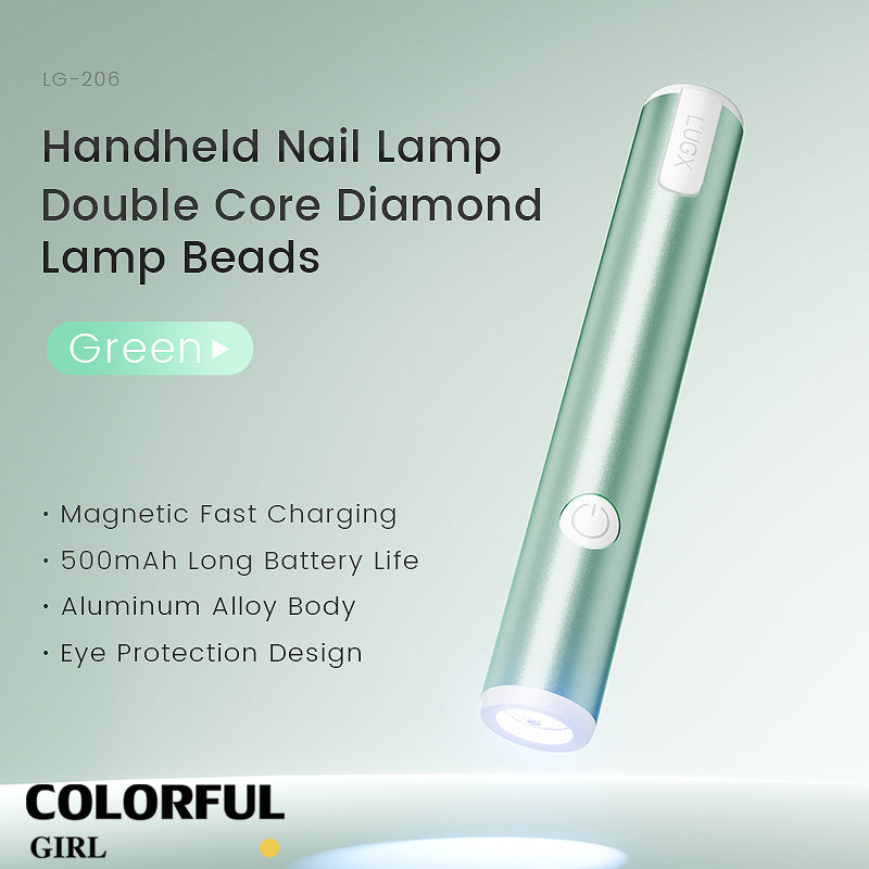 L’UGX LG-206 ไฟฉายอบเล็บ น้ำหนักเบา จับถนัดมือ ชาร์จแบบแม่เหล็ก มี 6 สี