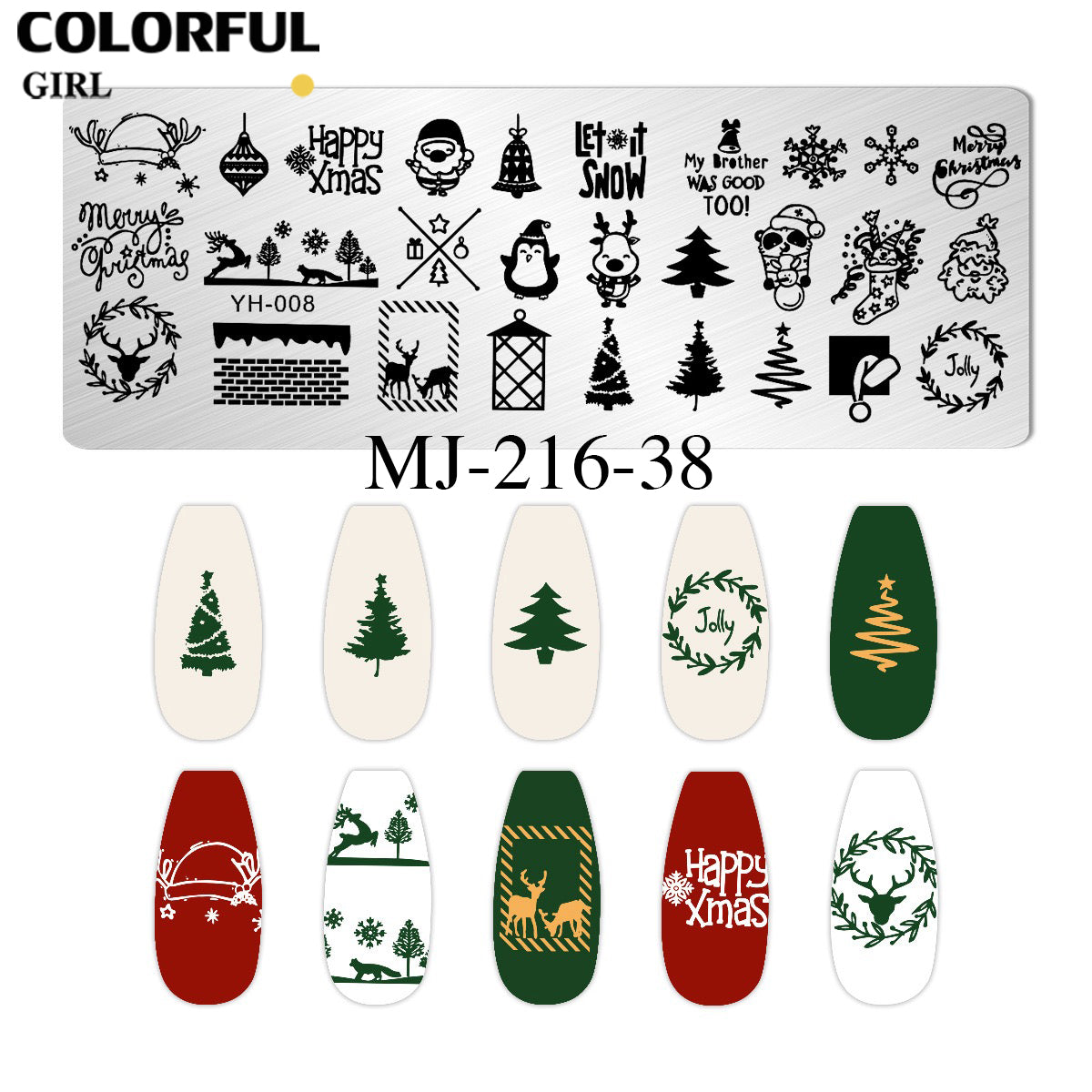 Stamping plate แผ่นปั้มลาย เพ้นท์ลาย ลายฉลุพิมพ์เล็บ ( มีหลายลายให้เลือก )