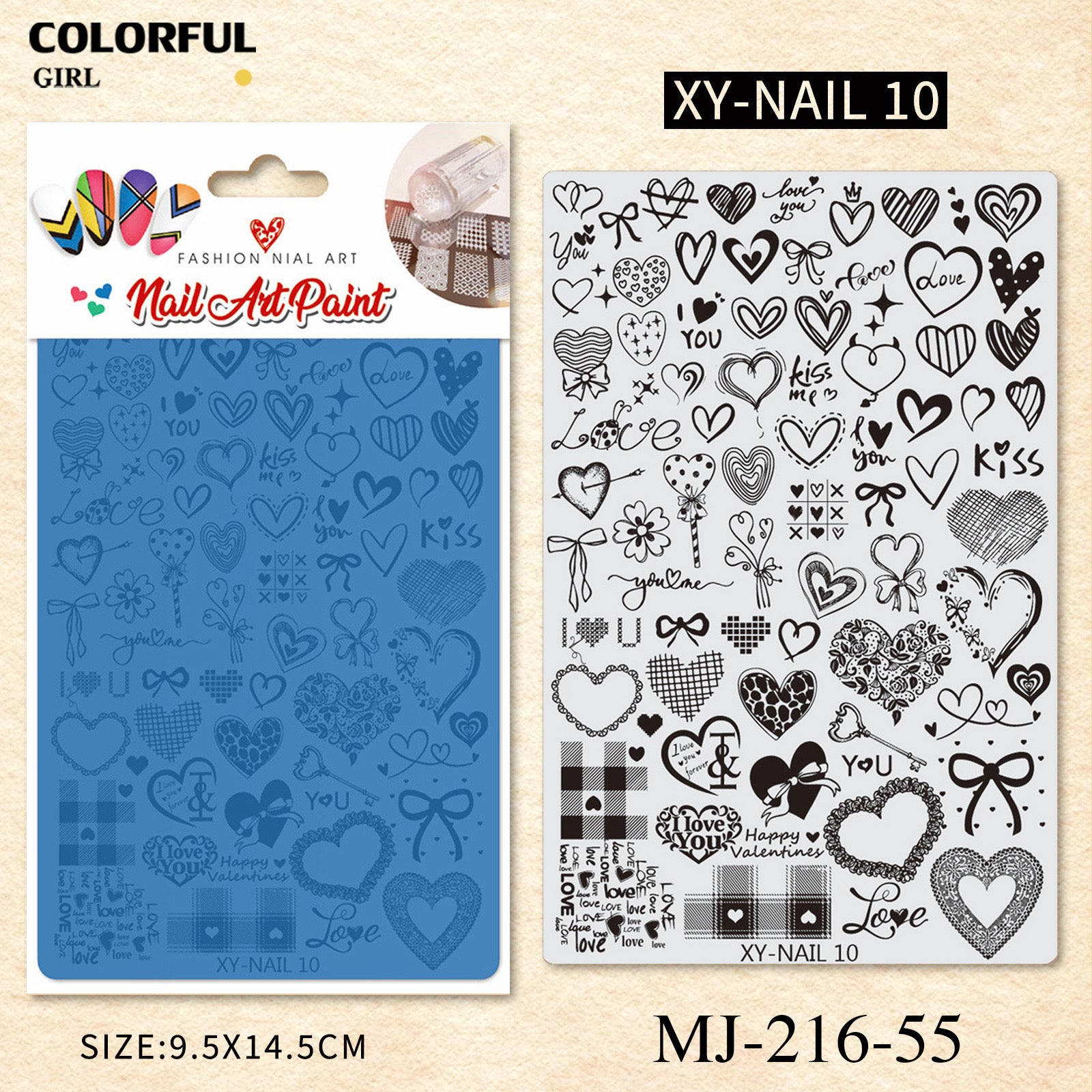 Stamping plate แผ่นปั้มลาย เพ้นท์ลาย ลายฉลุพิมพ์เล็บ ( มีหลายลายให้เลือก )