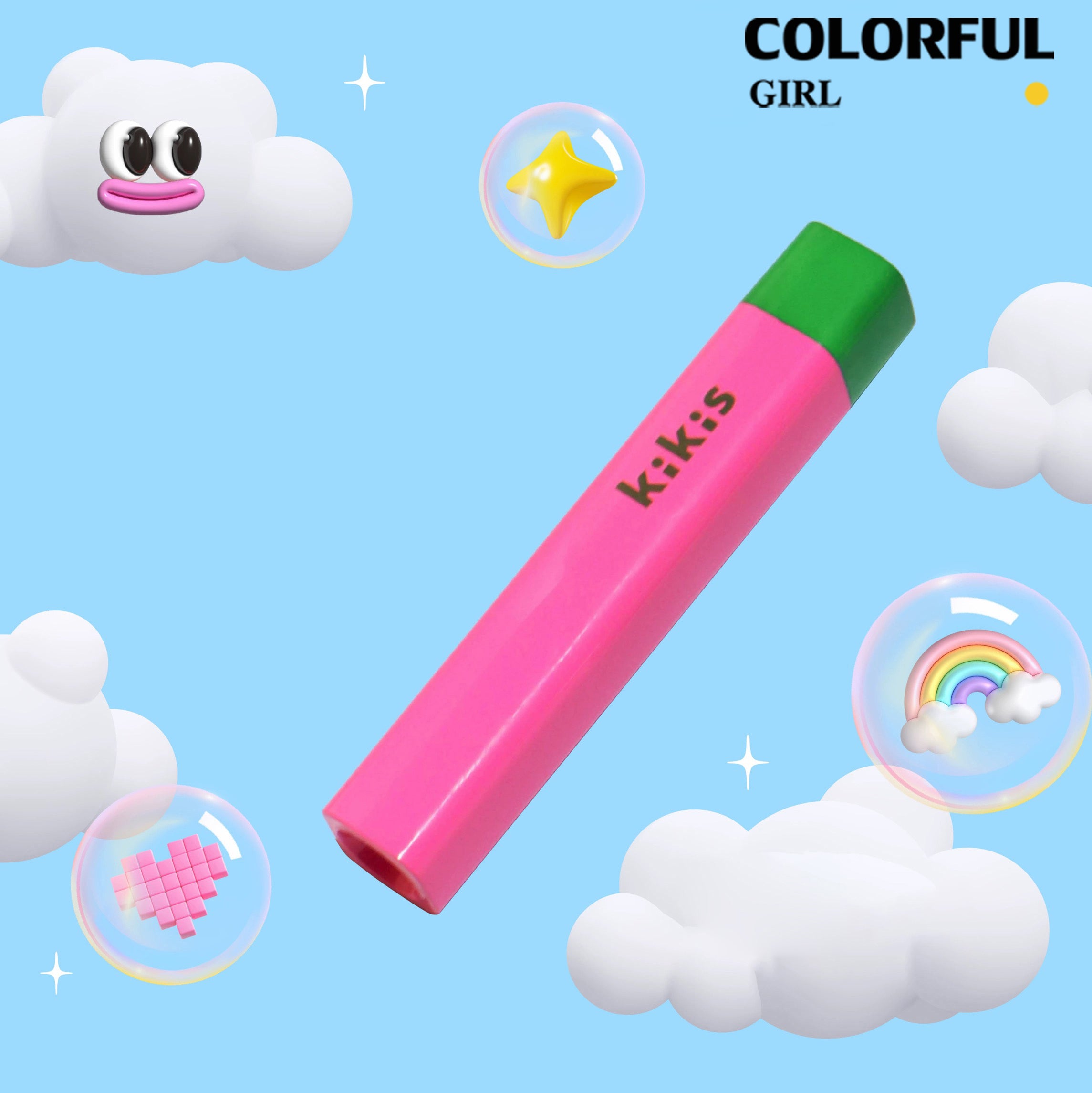 Kikis ไฟฉายอบเล็บ ล็อกอะไหล่ สามารถใช้สำหรับอบเจลล็อคสี ชาร์จไฟได้ แบต 500mAh กำลังไฟ 3w.