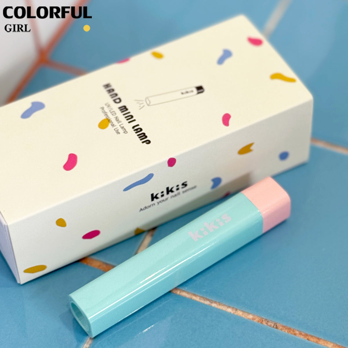 Kikis ไฟฉายอบเล็บ ล็อกอะไหล่ สามารถใช้สำหรับอบเจลล็อคสี ชาร์จไฟได้ แบต 500mAh กำลังไฟ 3w.