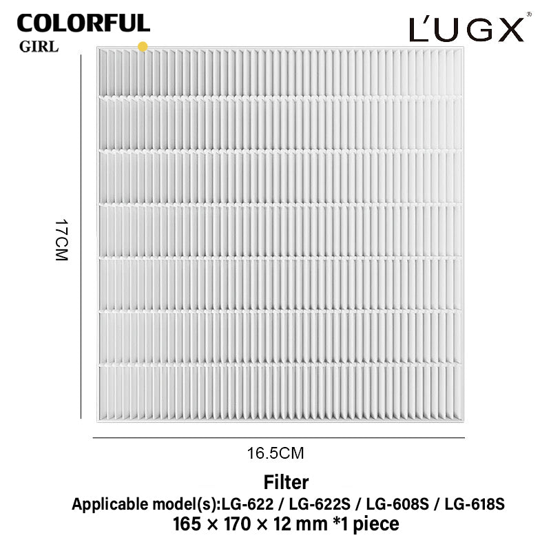 แผ่นกรองฝุ่นแท้ L’UGX สำหรับรุ่น LG-621 / LG-621S / LG-622 / LG-622S / LG-608 / LG-608S / LG-618 / LG-618S แผ่นกรองฝุ่นคุณภาพสูง