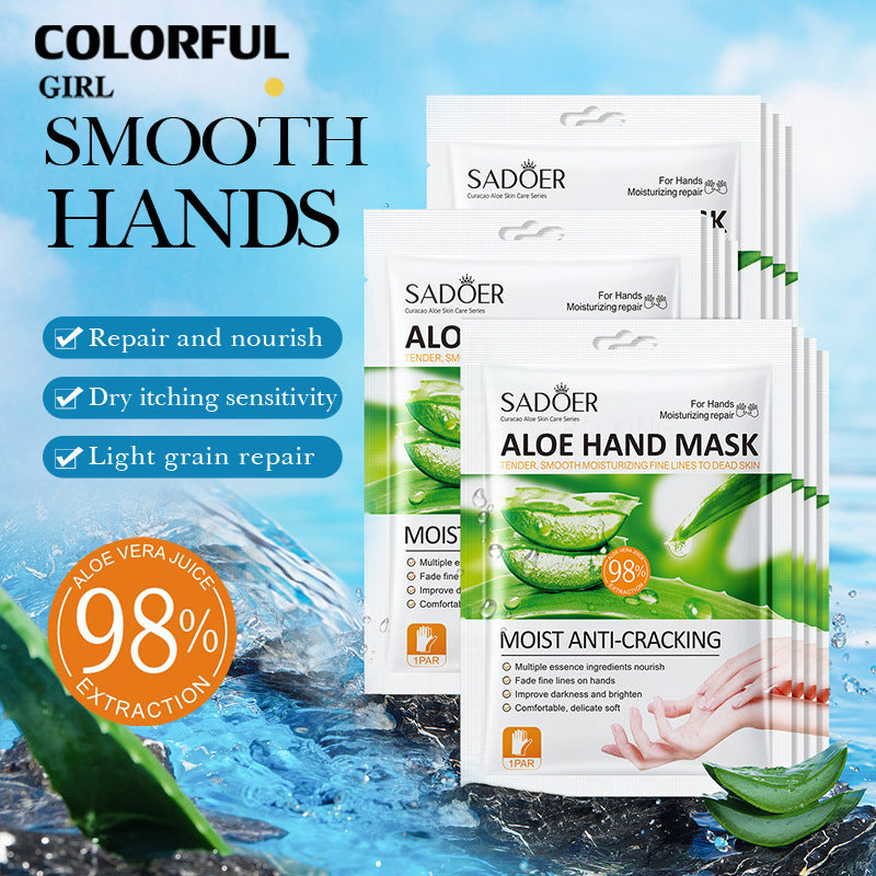 【10คู่】มาส์กมือ มาส์กเท้า ✨ นมแพะ / วิตามินซี / กุหลาบ / ลาเวนเดอร์ / ว่านหางจระเข้ บำรุงล้ำลึก เติมความชุ่มชื้น มือเท้านุ่มชุ่มชื้น ผิวดูเรียบเนียนกระจ่างใส